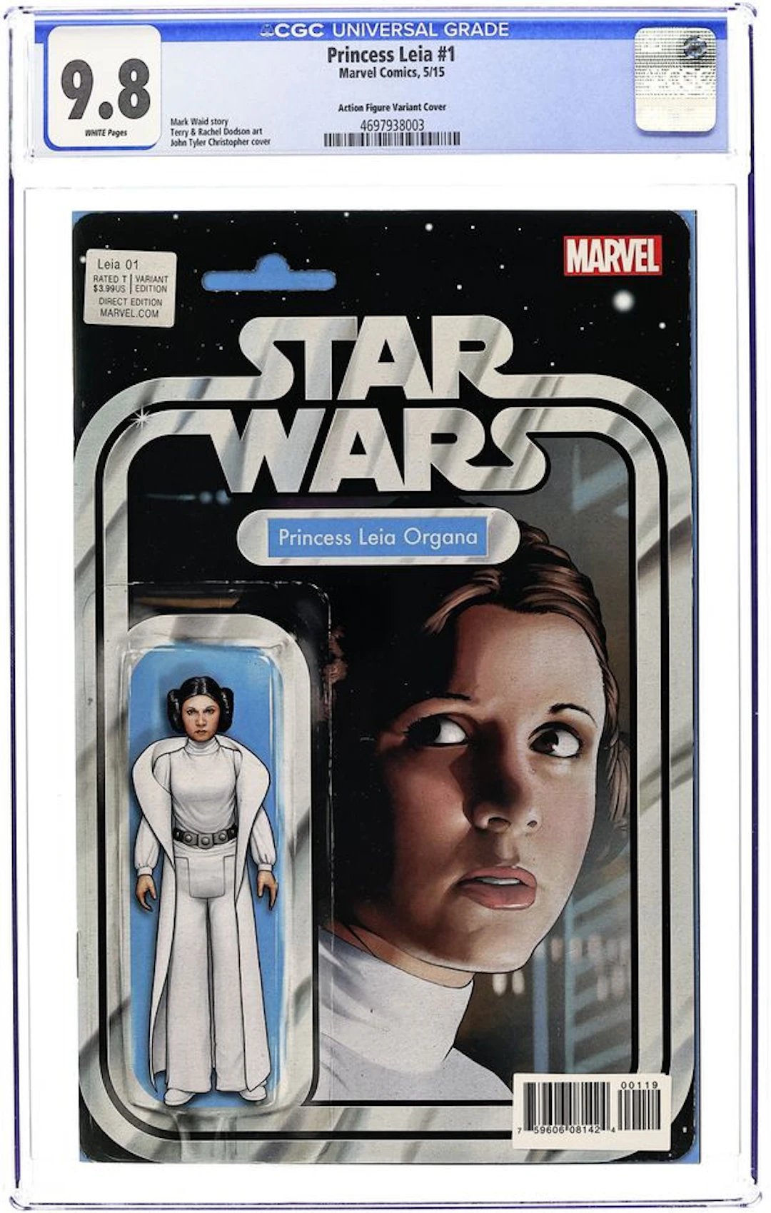 Star Wars Princess Leia (2015 Marvel) 1H CGC 9.8