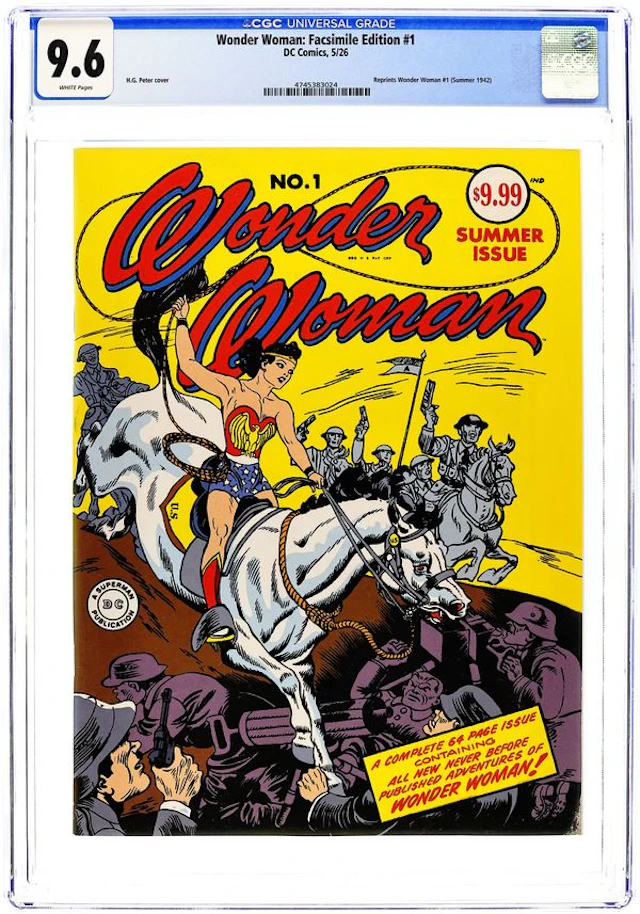 Wonder Woman (1942 1st Series DC) Facsimile Edition 1AA CGC 9.6