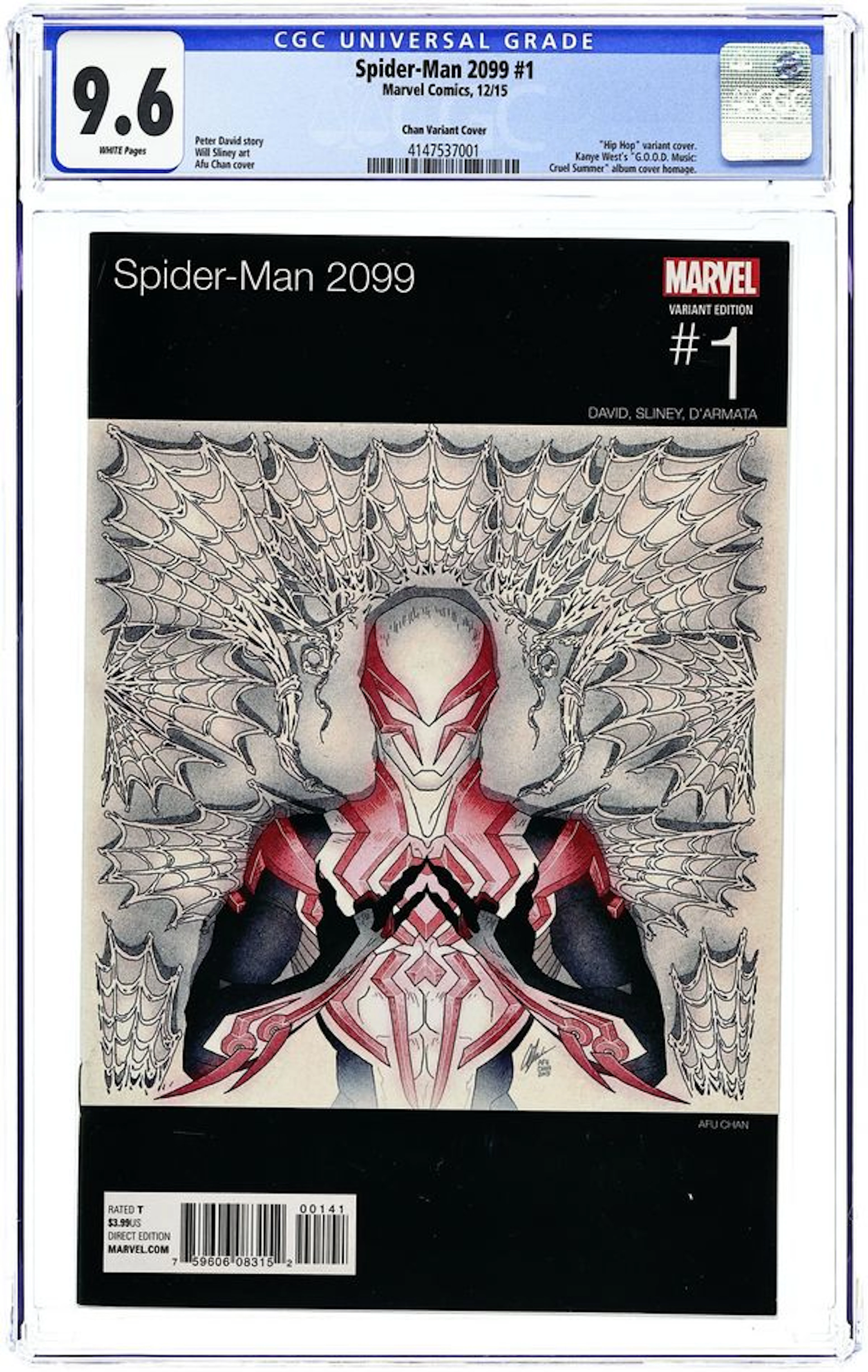Spider-Man 2099 (2015 3rd Series) 1D CGC 9.6