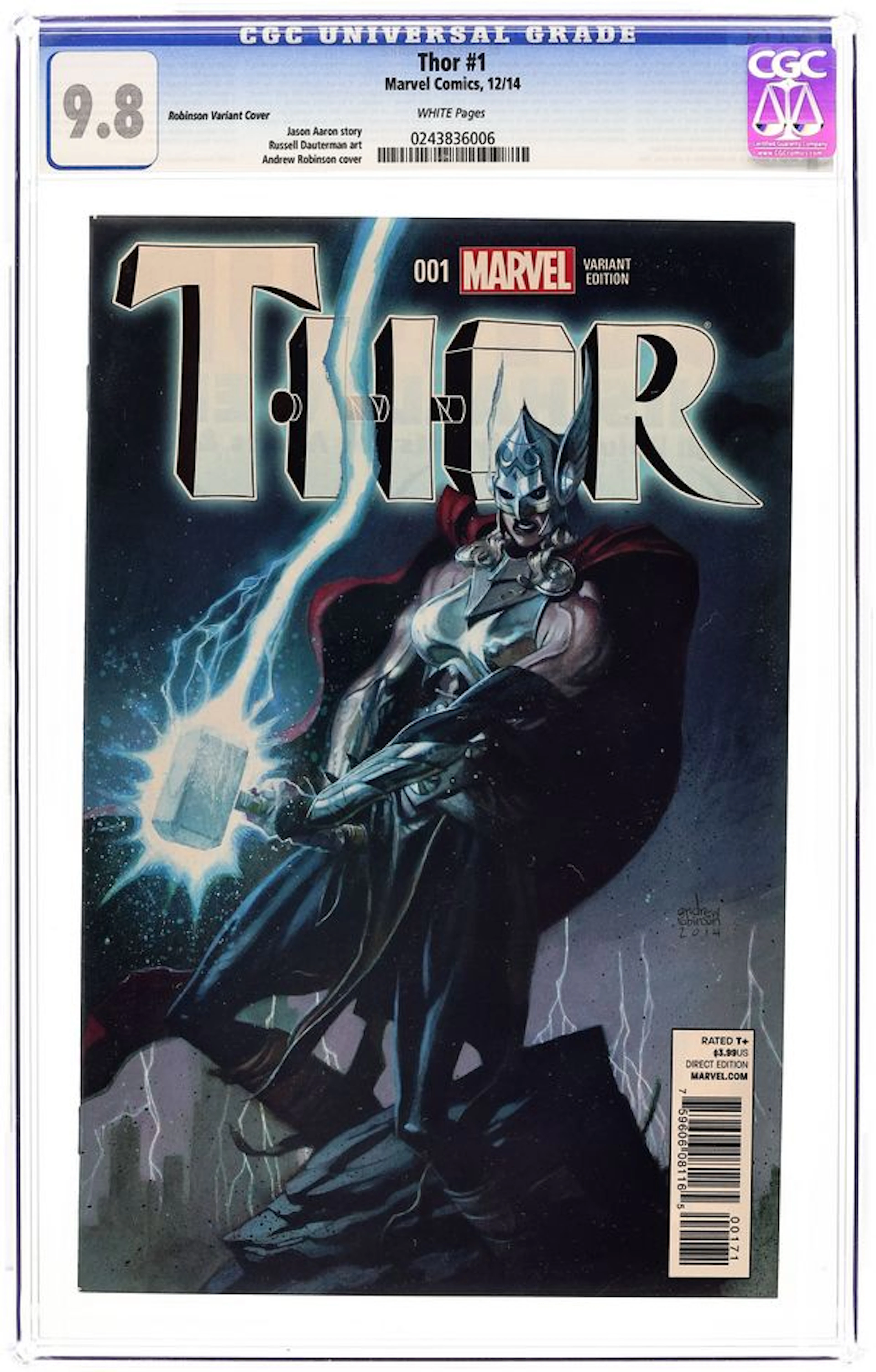 Thor (2014 Marvel 4th Series) 1E CGC 9.8