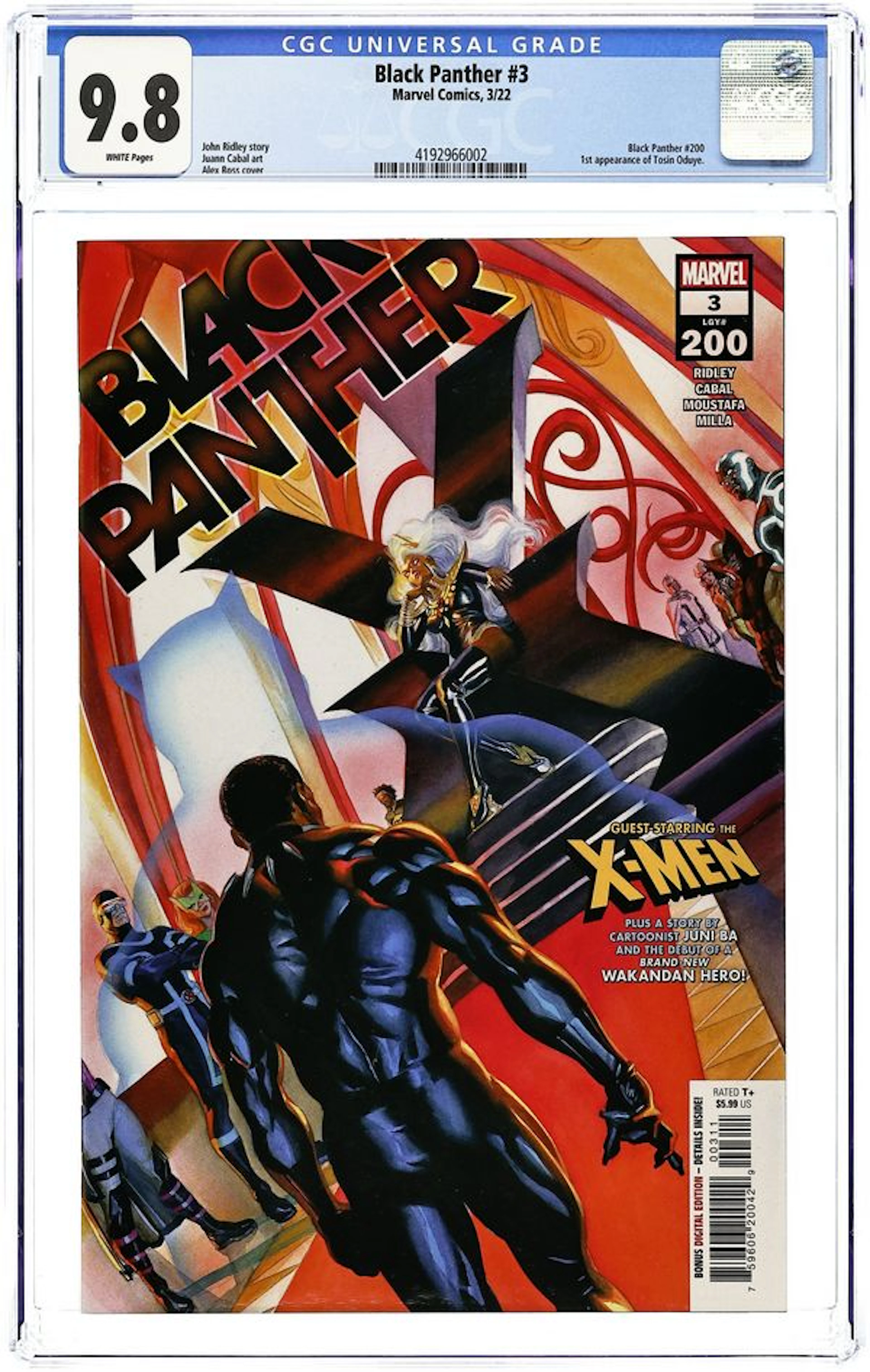 Black Panther (2022 Marvel 8th Series) 3A CGC 9.8