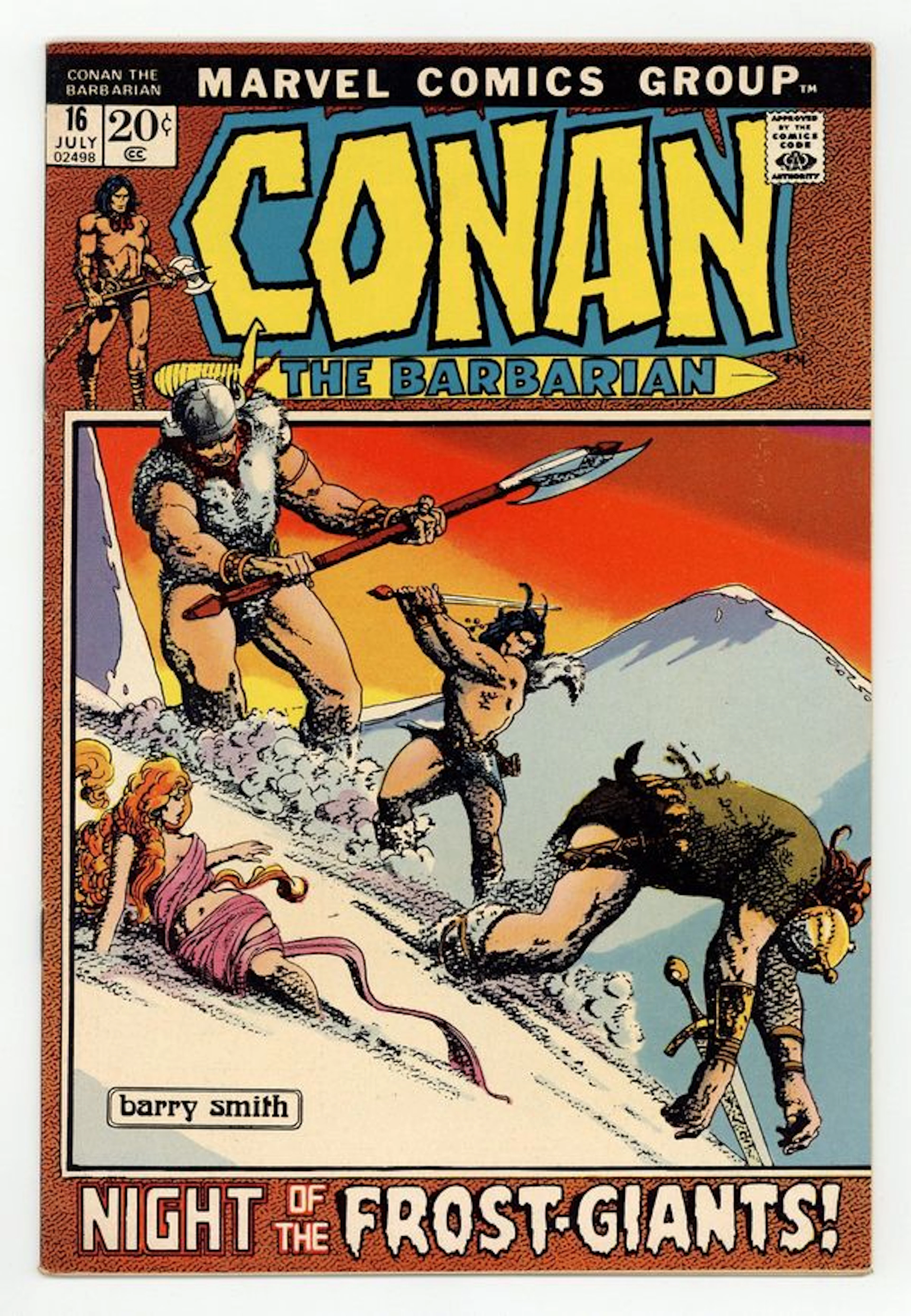 Conan the Barbarian (1970 Marvel) 16 FN 6.0