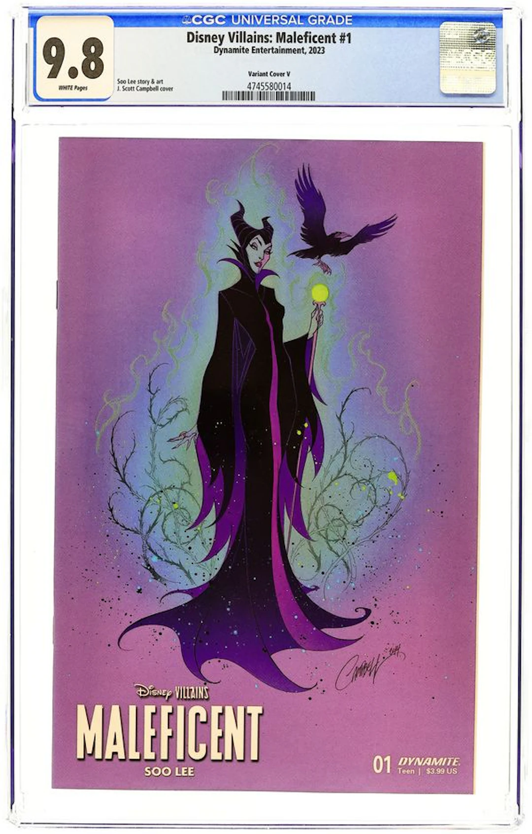 Disney Villains Maleficent (2023 Dynamite) 1V CGC 9.8