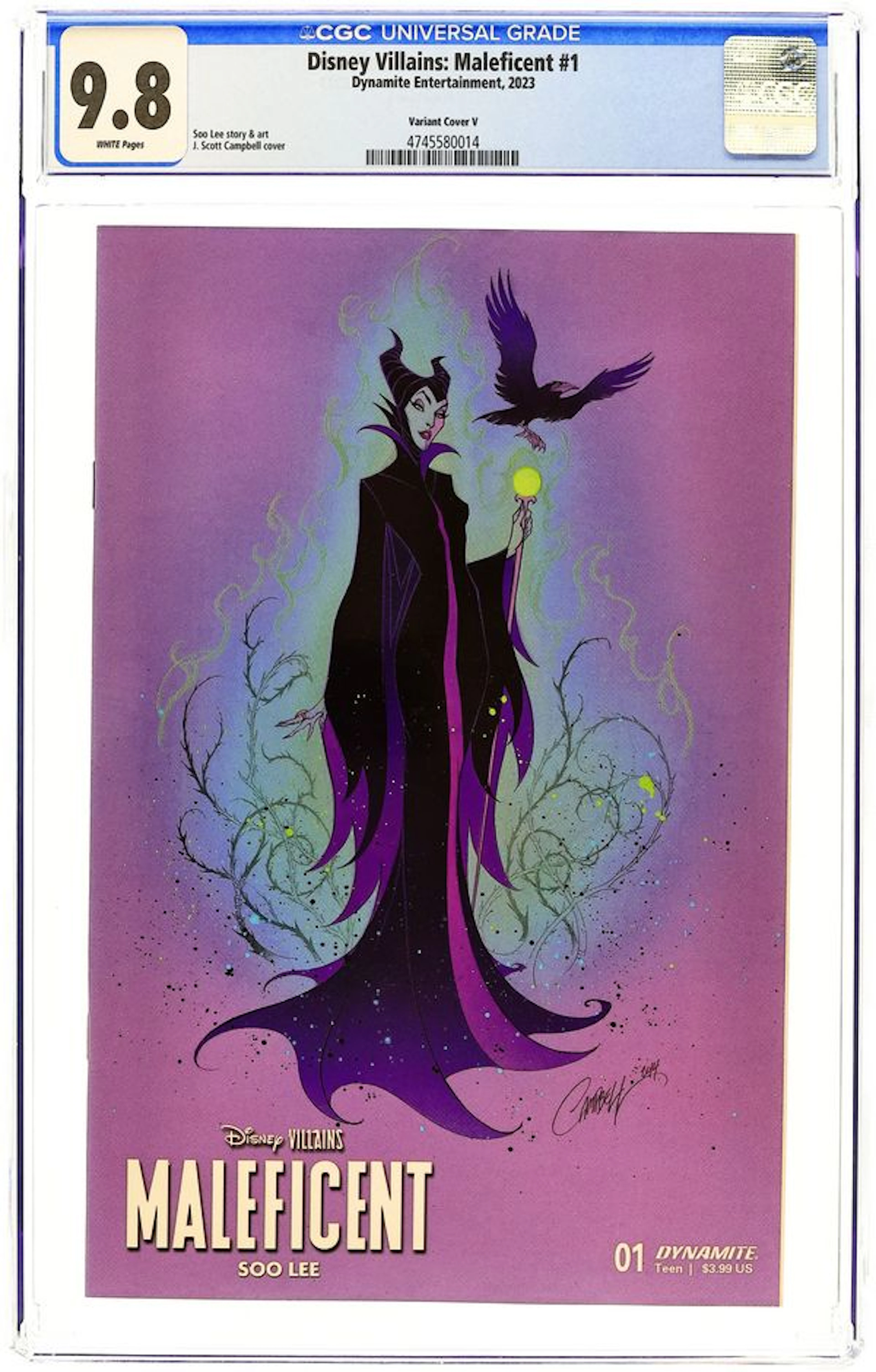 Disney Villains Maleficent (2023 Dynamite) 1V CGC 9.8