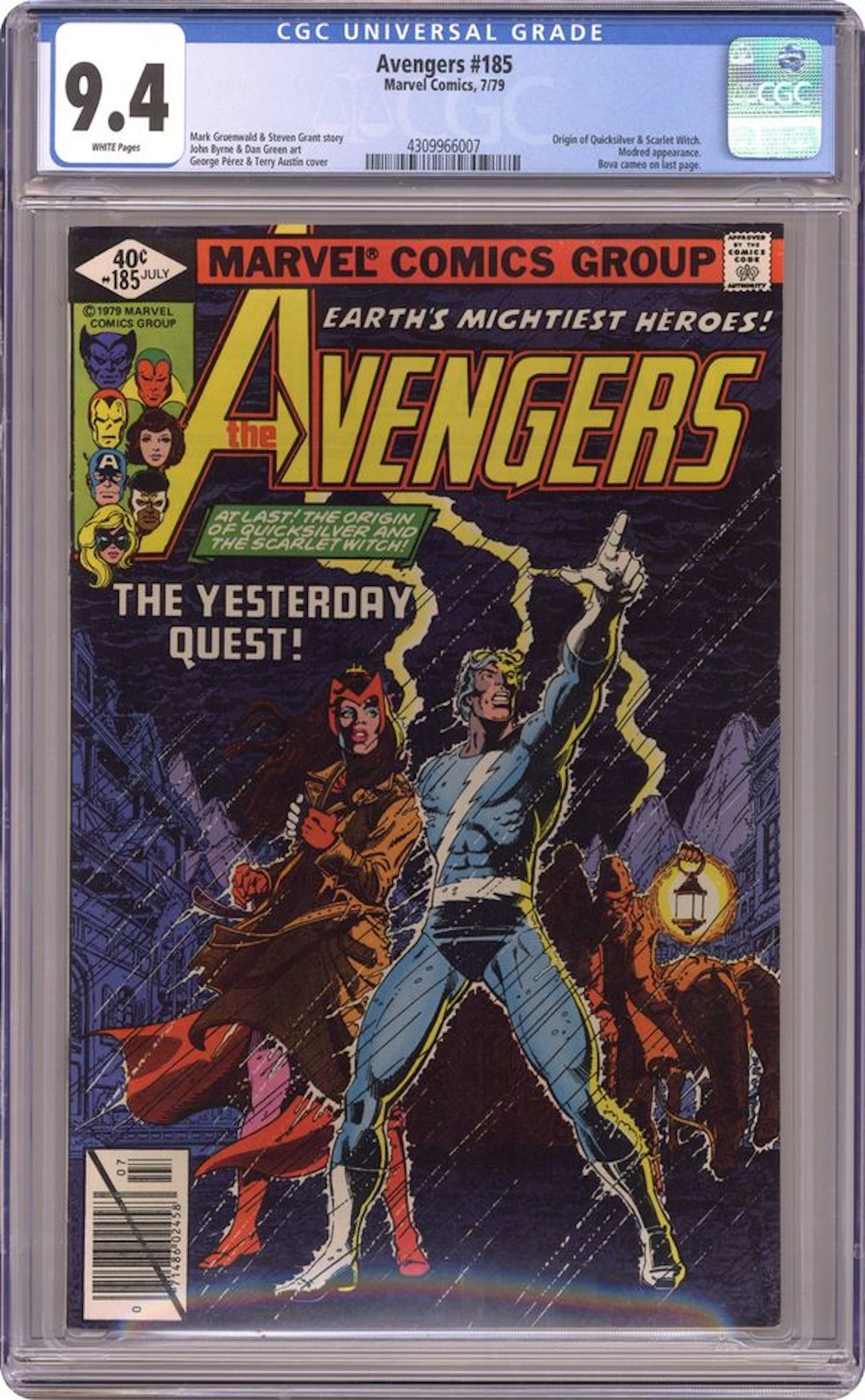 Avengers (1963 1st Series) 185D CGC 9.4