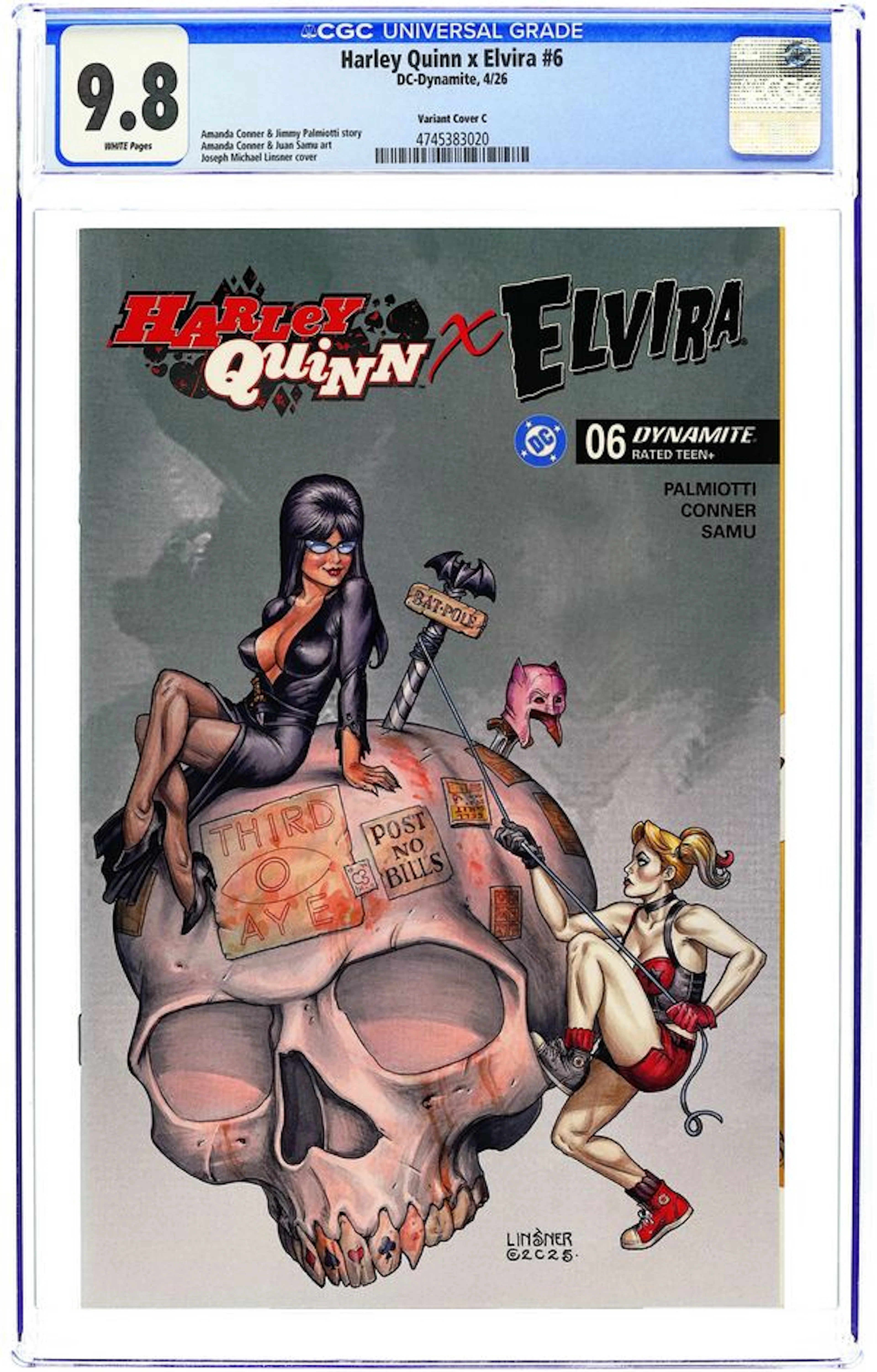 Harley Quinn x Elvira (2025 Dynamite) 6C CGC 9.8