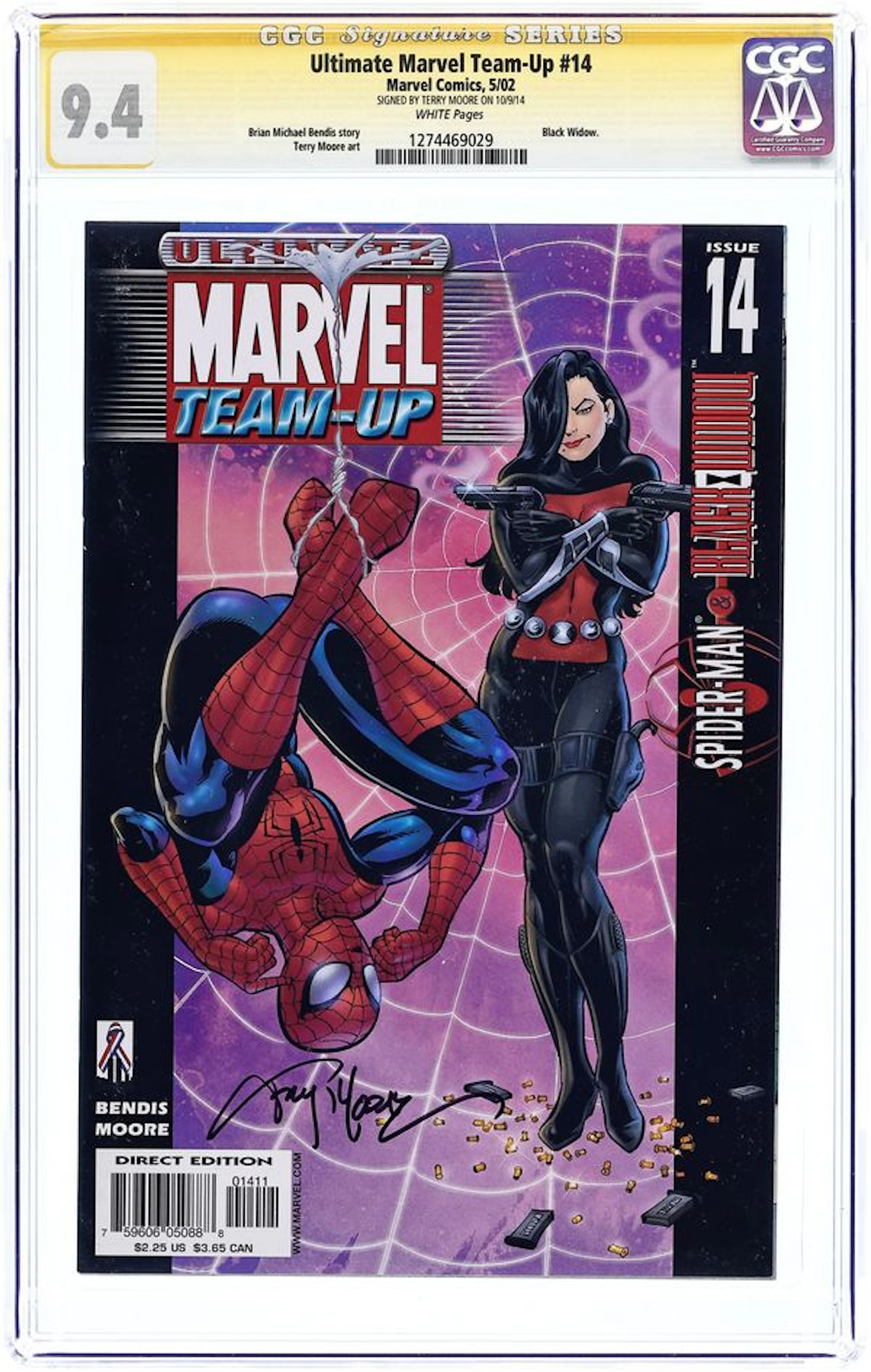 Ultimate Marvel Team-Up (2001) 14 CGC 9.4 SS Moore