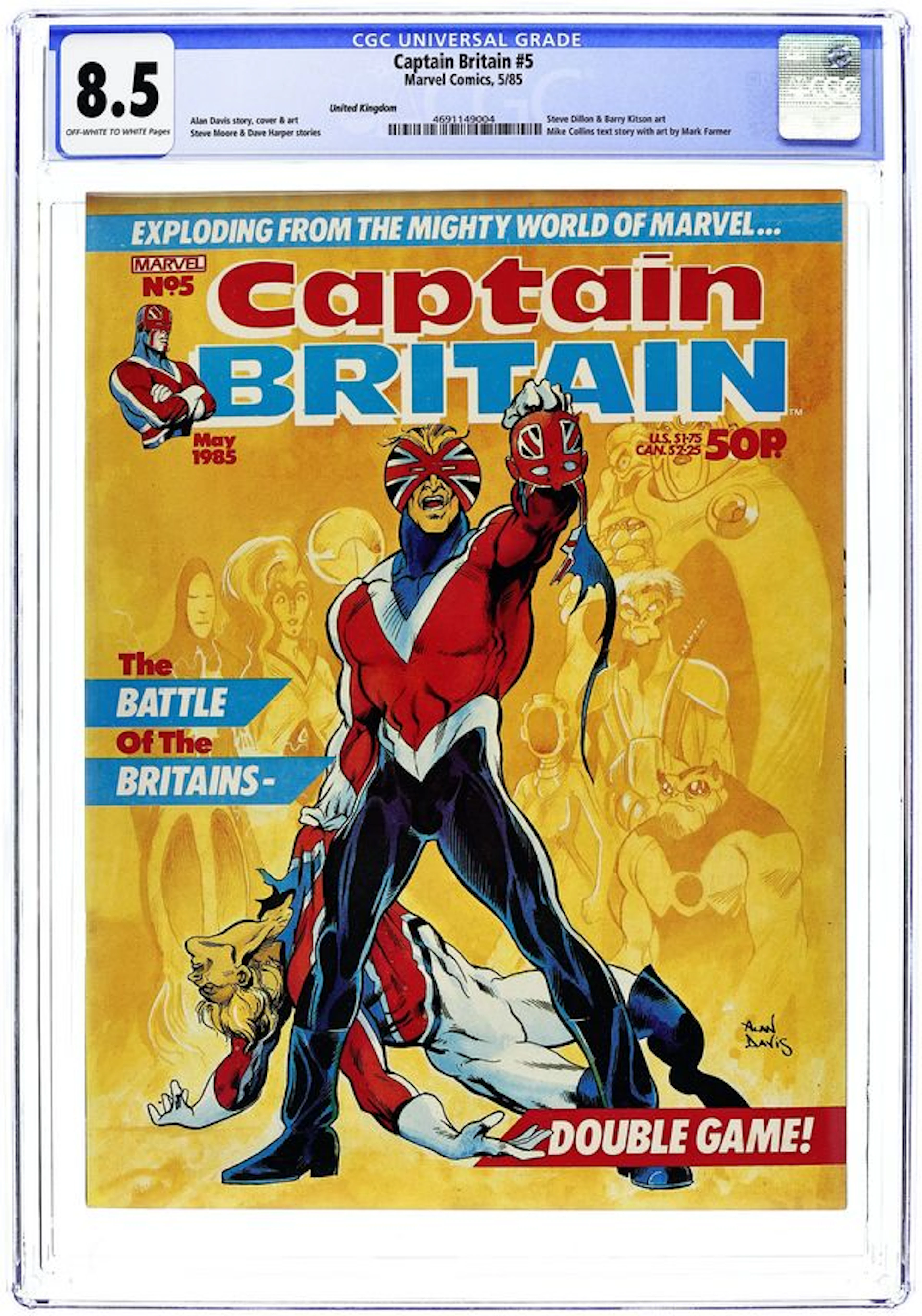 Captain Britain (UK 1985-1986 Marvel 2nd Series) 5 CGC 8.5