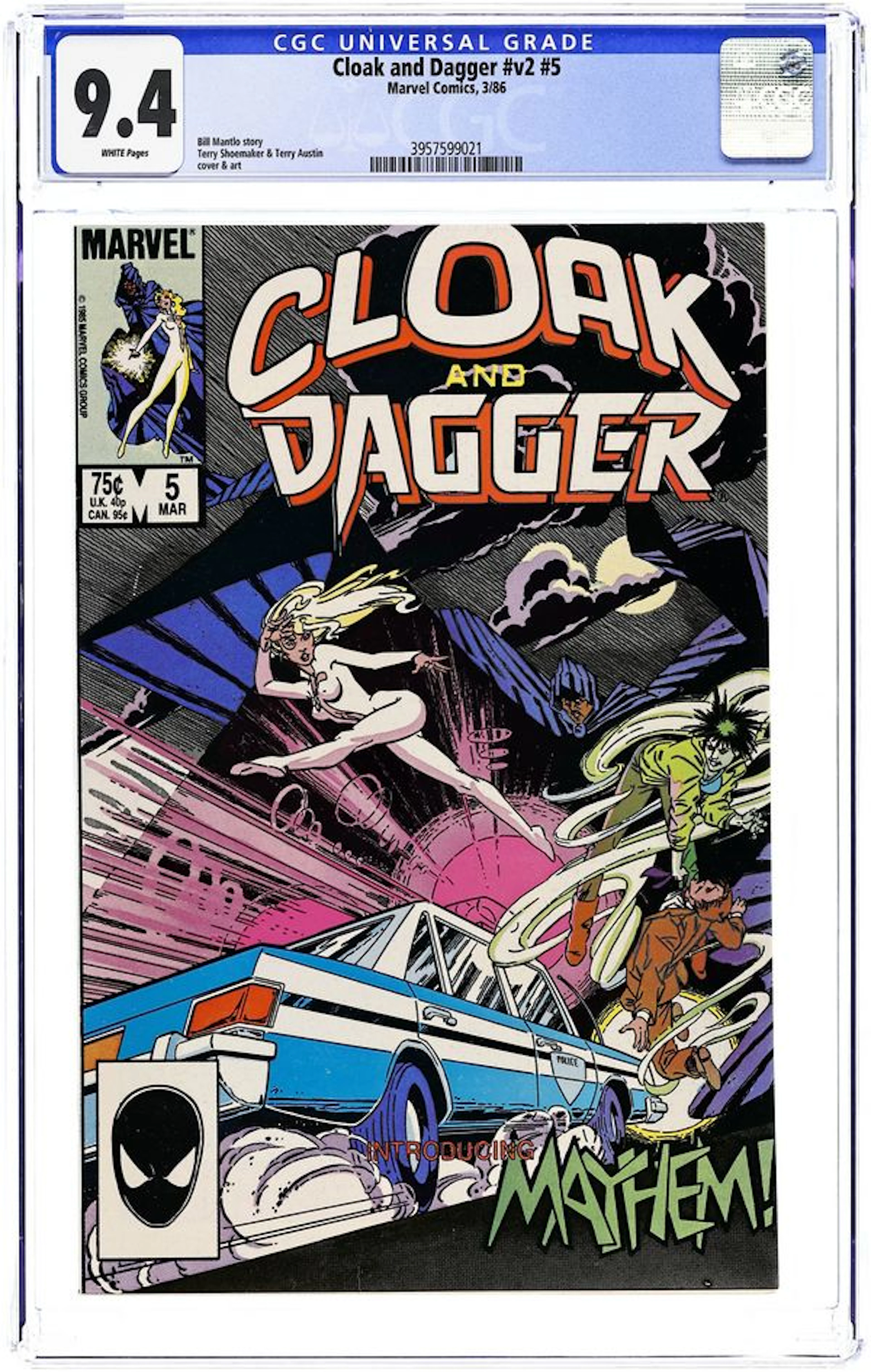 Cloak and Dagger (1985 Marvel 2nd Series) 5 CGC 9.4