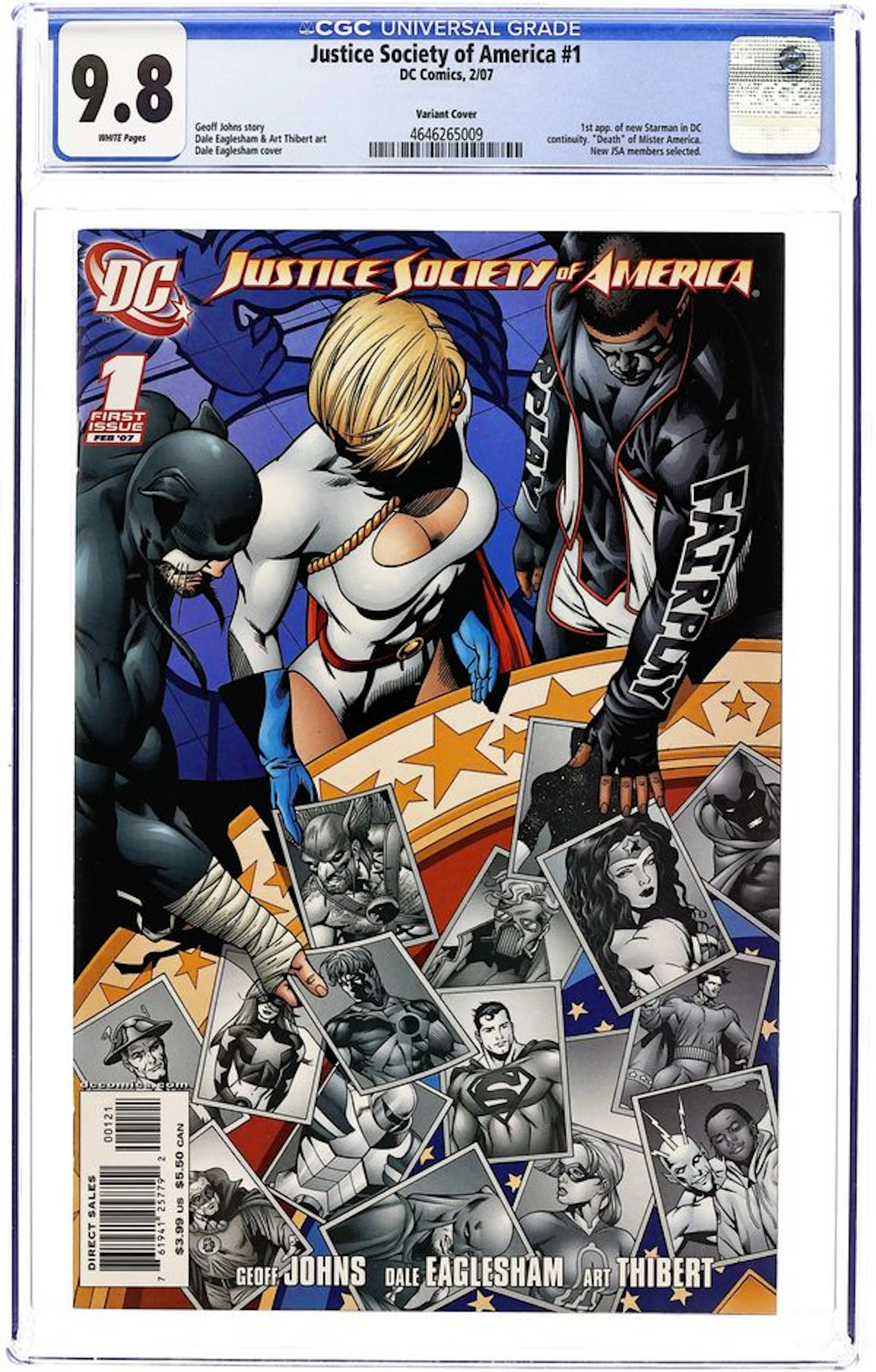 Justice Society of America (2006 3rd Series) 1B CGC 9.8