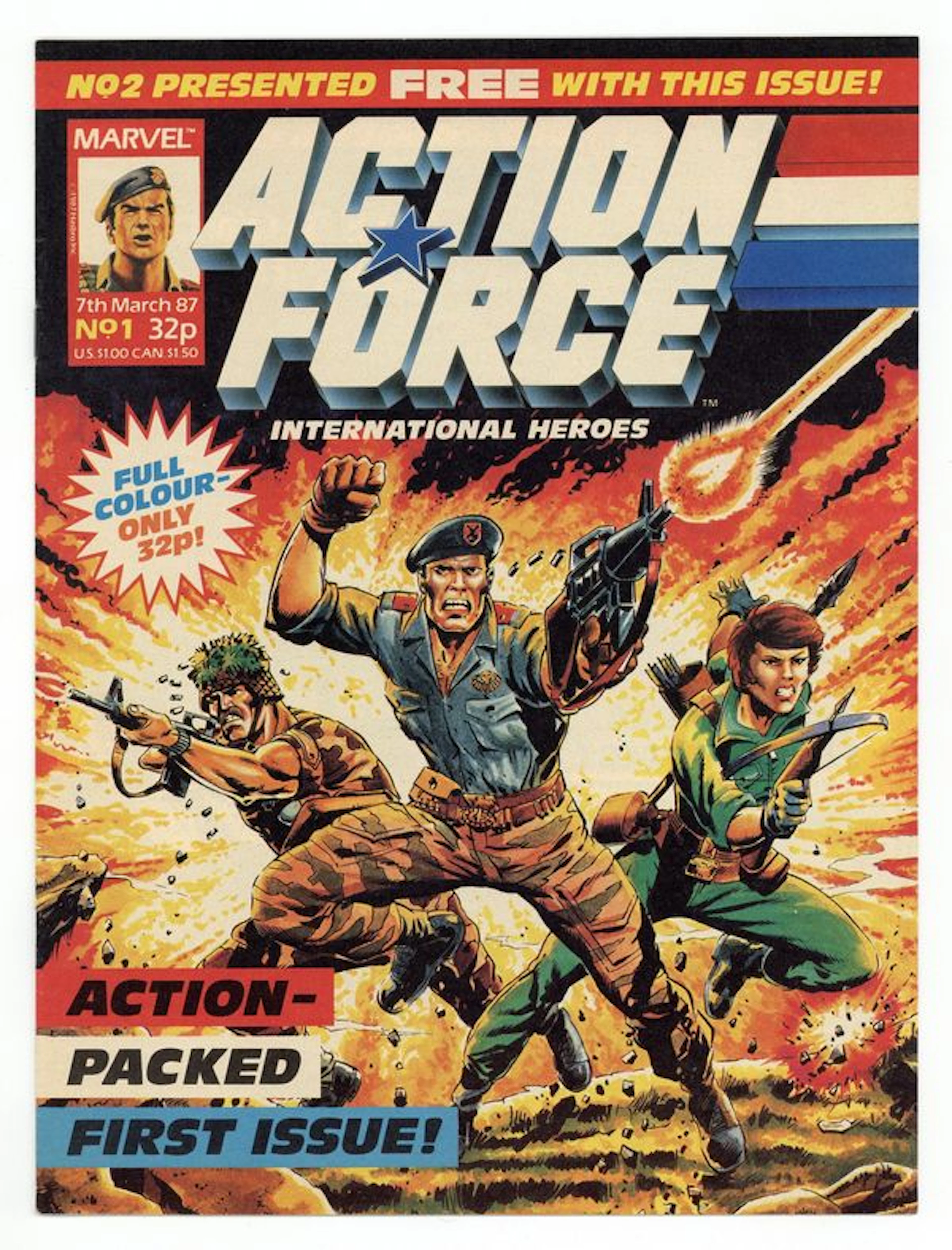Action Force (UK 1987-1988 Marvel) Magazine 1 FN/VF 7.0