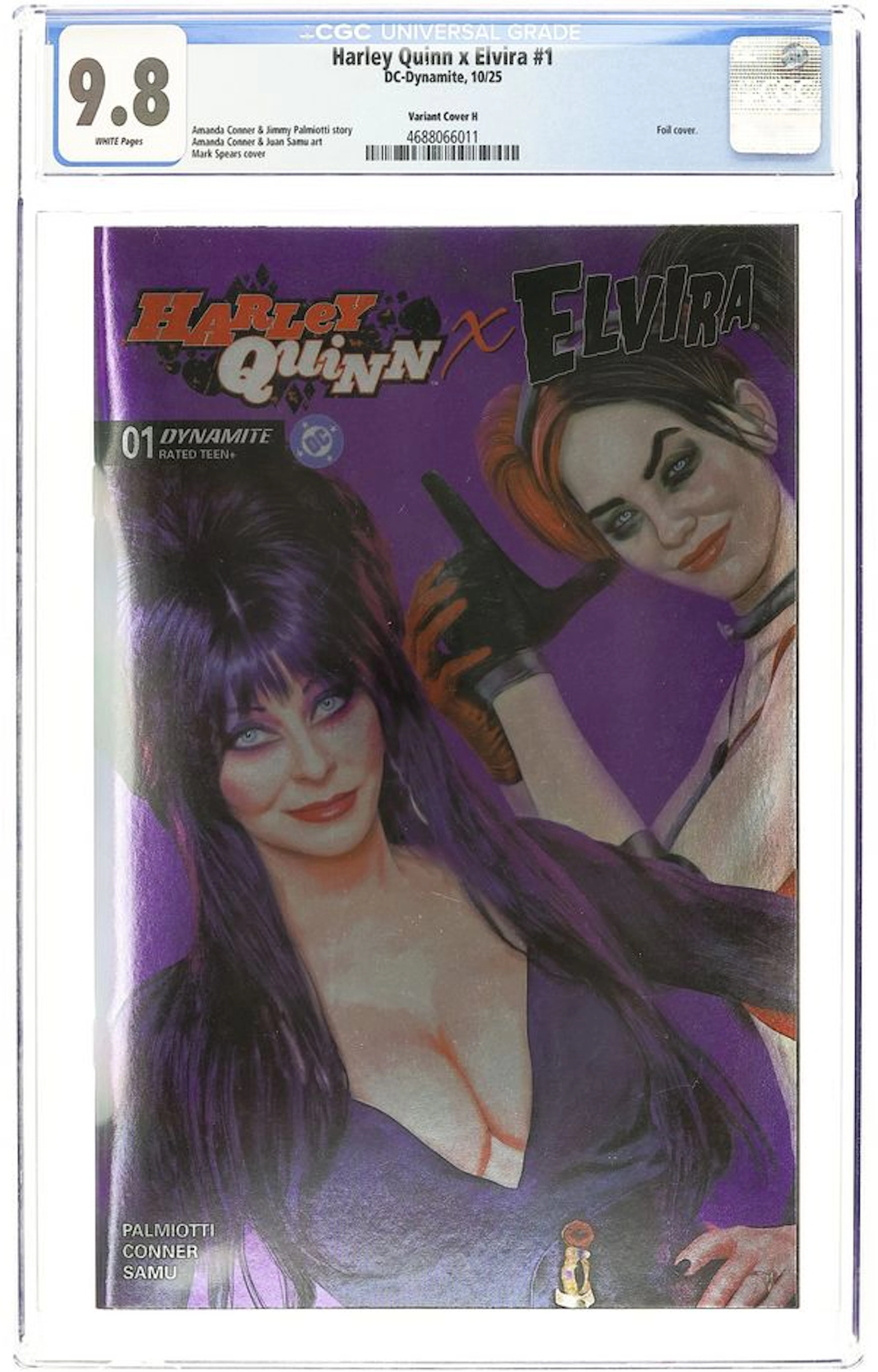 Harley Quinn x Elvira (2025 Dynamite) 1H CGC 9.8