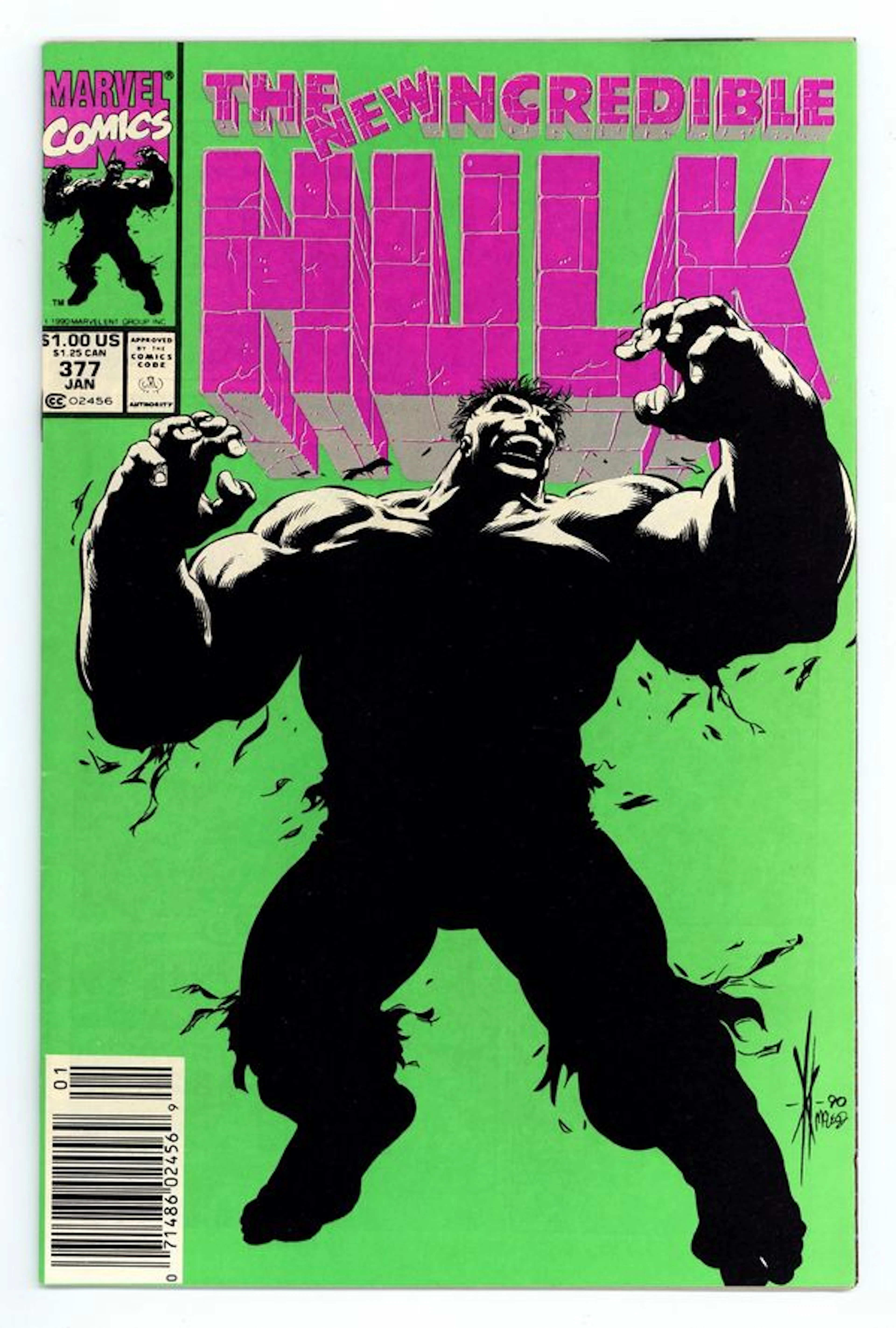 Incredible Hulk (1962 Marvel 1st Series) Mark Jewelers 377MJ VF- 7.5
