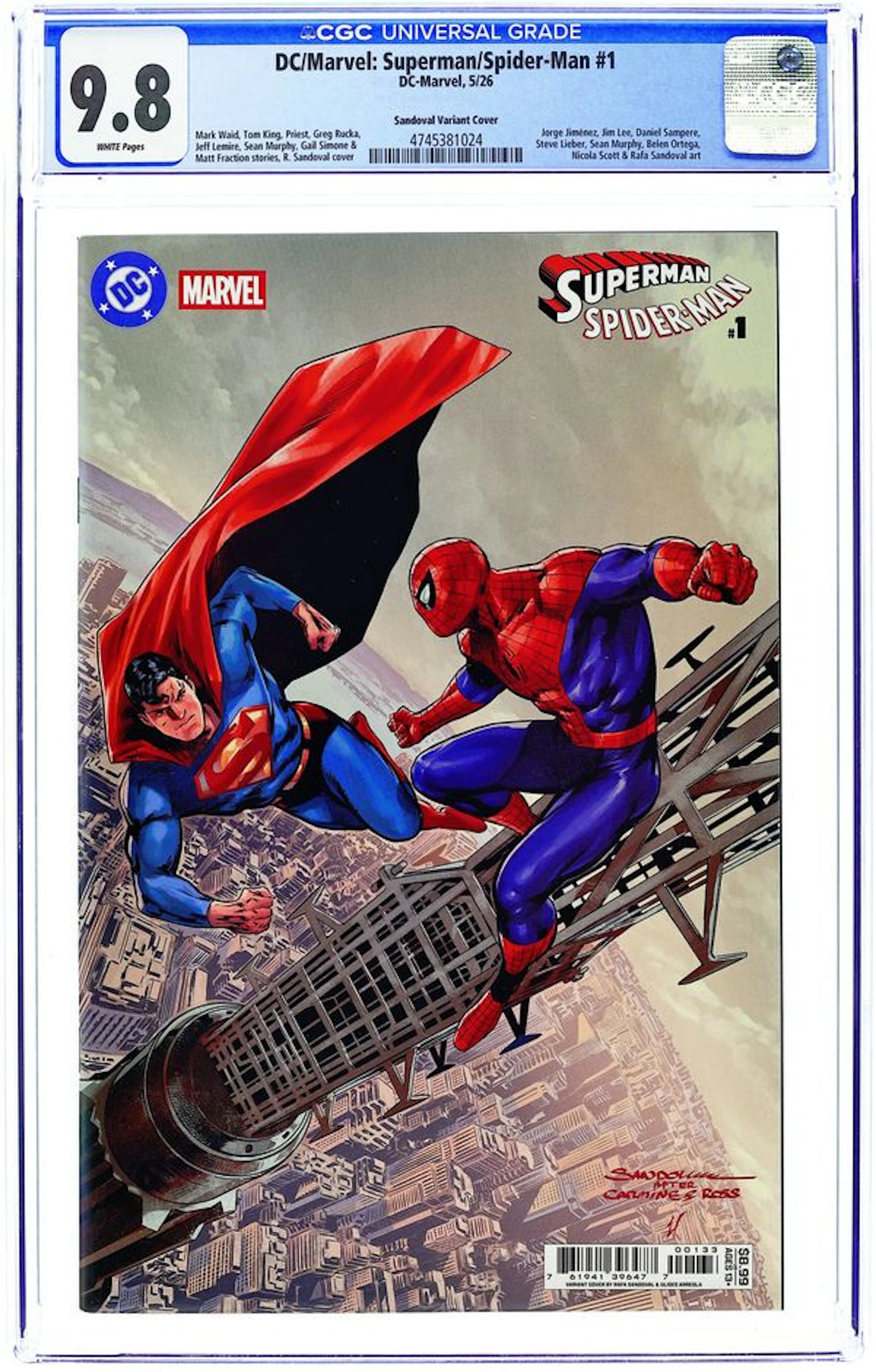DC Marvel Superman Spider-Man (2026 DC) 1S CGC 9.8