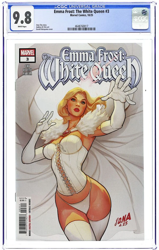 Emma Frost the White Queen (2025 Marvel) 3A CGC 9.8