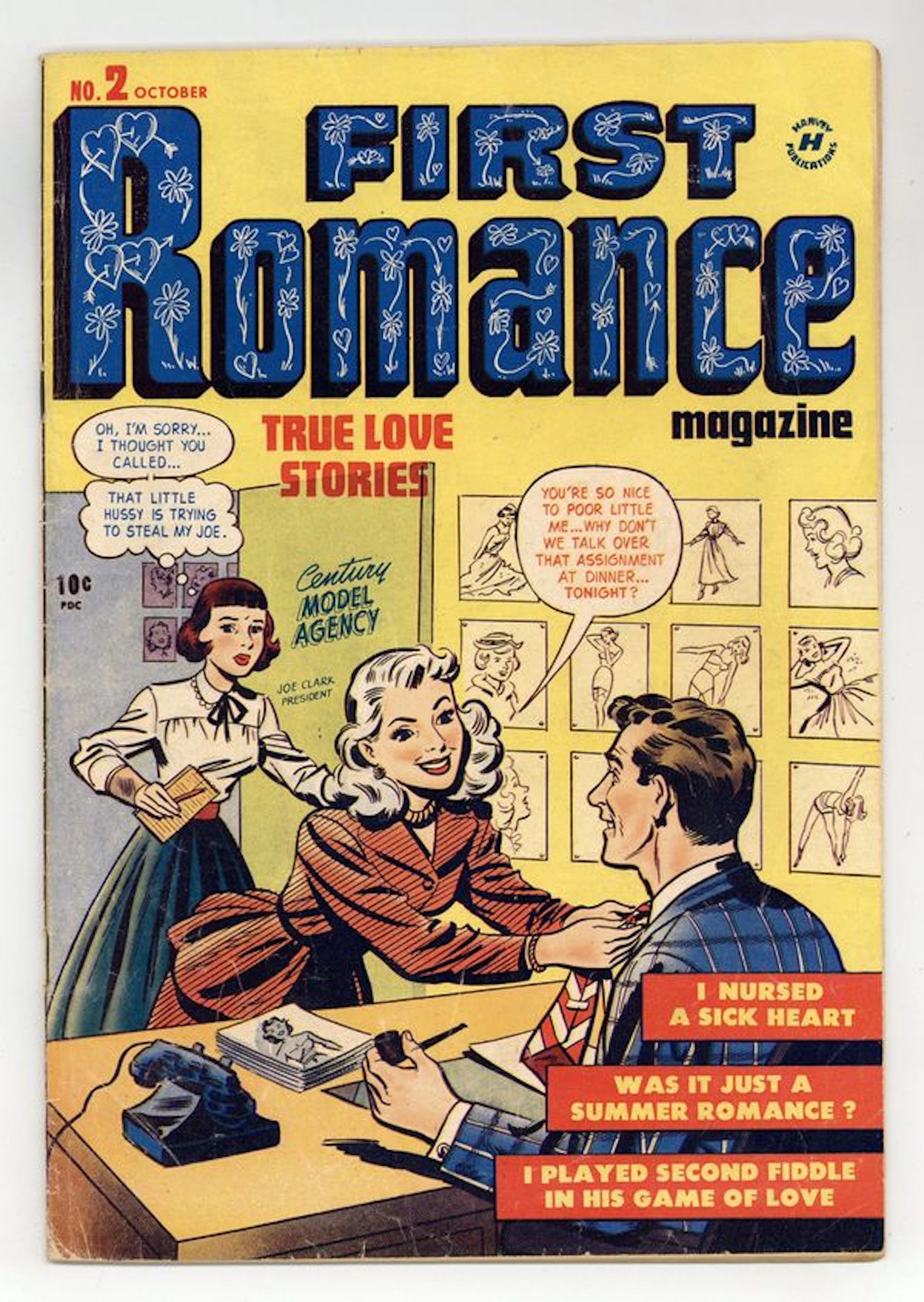 First Romance Magazine (1949-1958 Harvey) 2 VG- 3.5