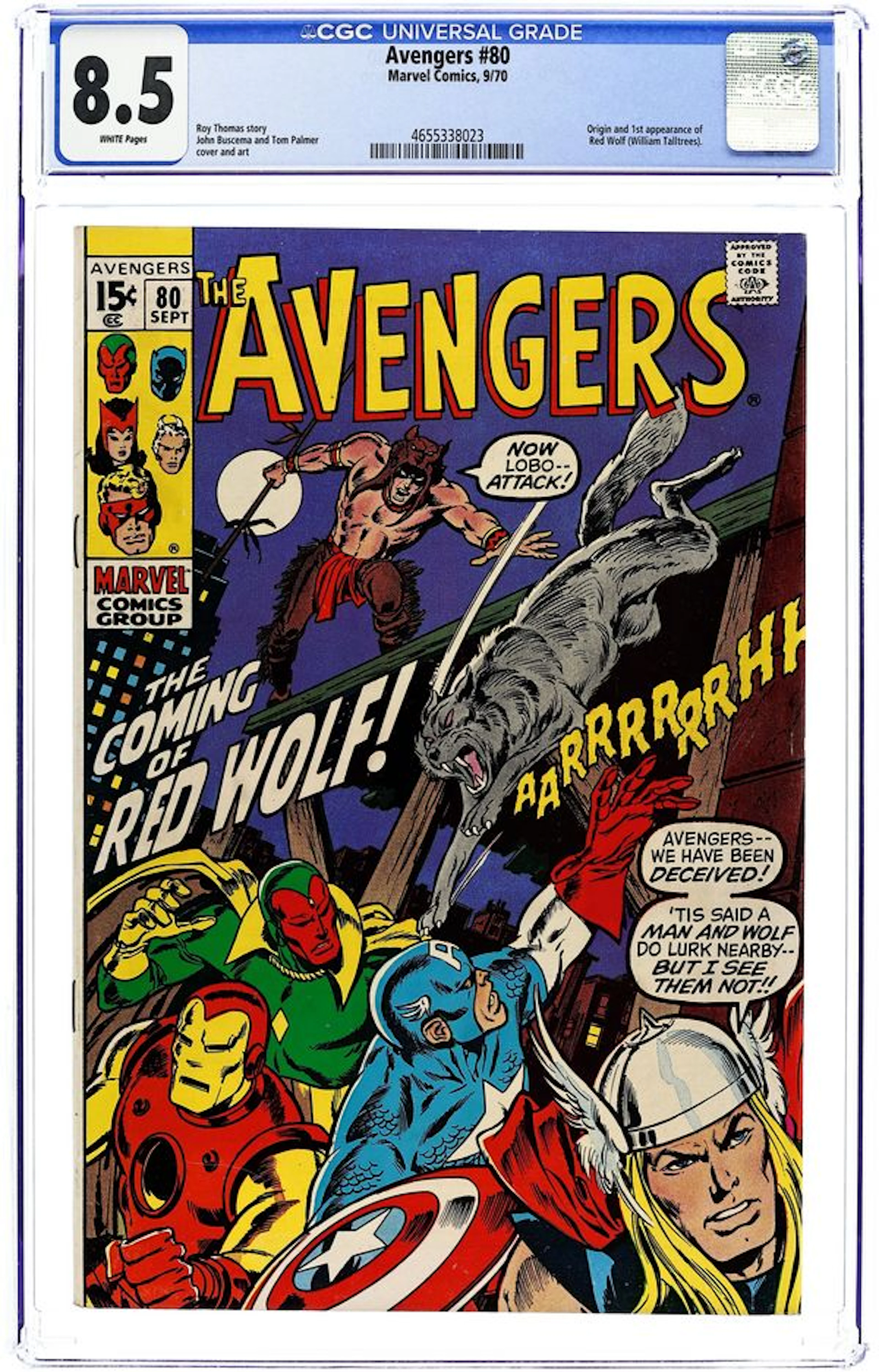 Avengers (1963 1st Series) 80 CGC 8.5