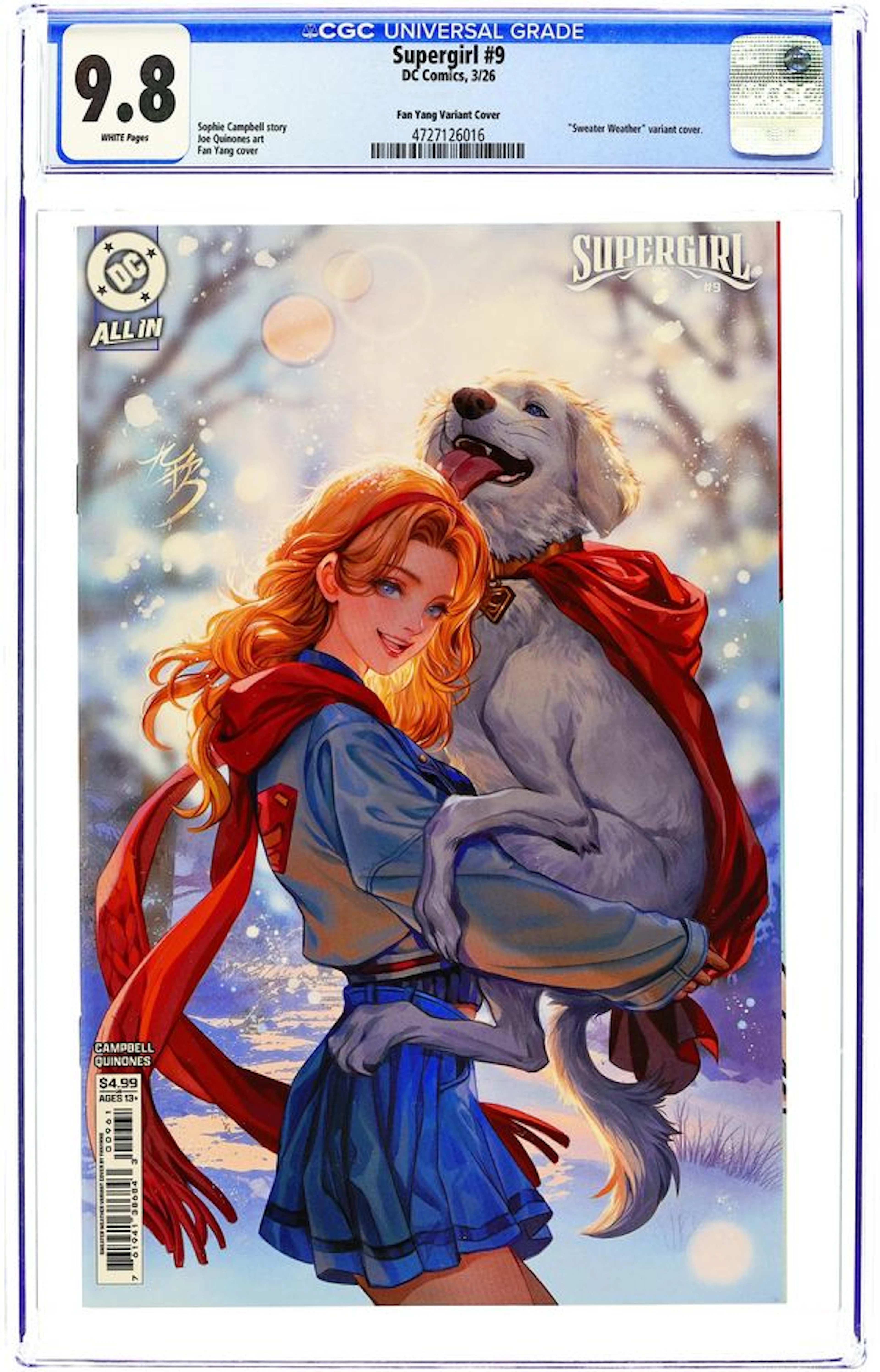 Supergirl (2025 DC) 9E CGC 9.8