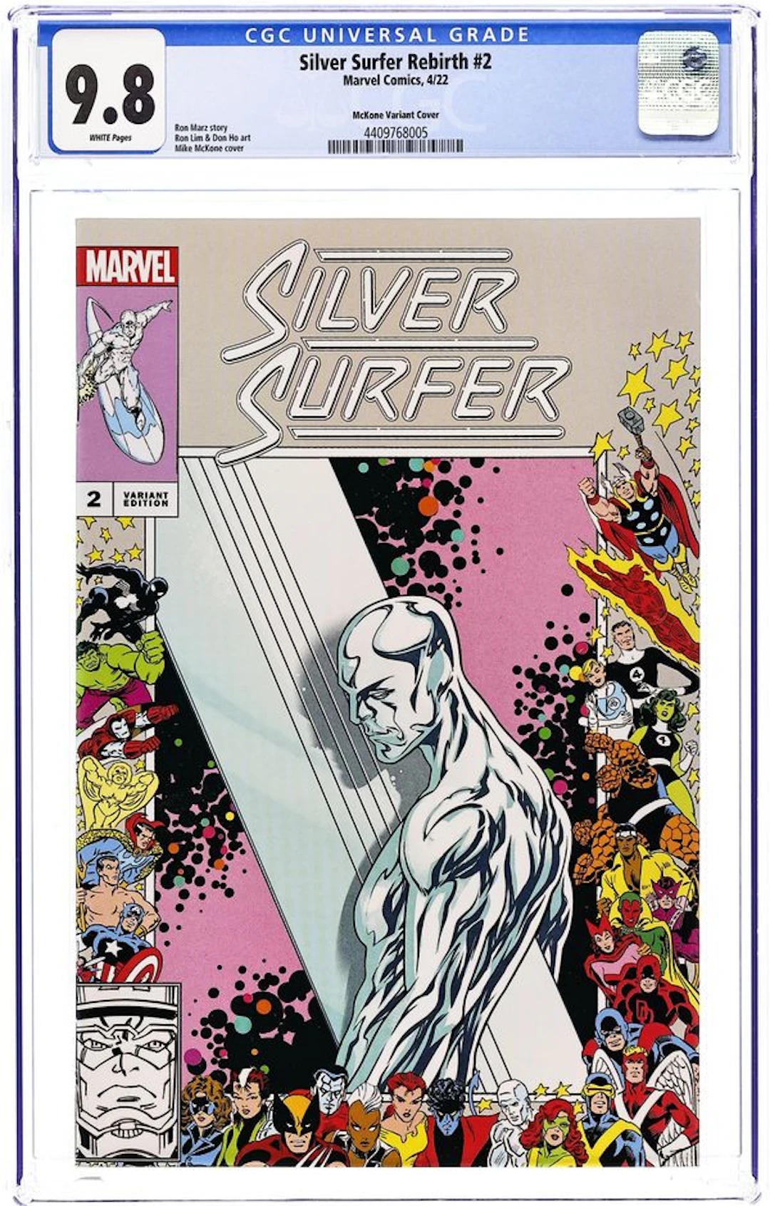 Silver Surfer Rebirth (2022 Marvel) 2D CGC 9.8