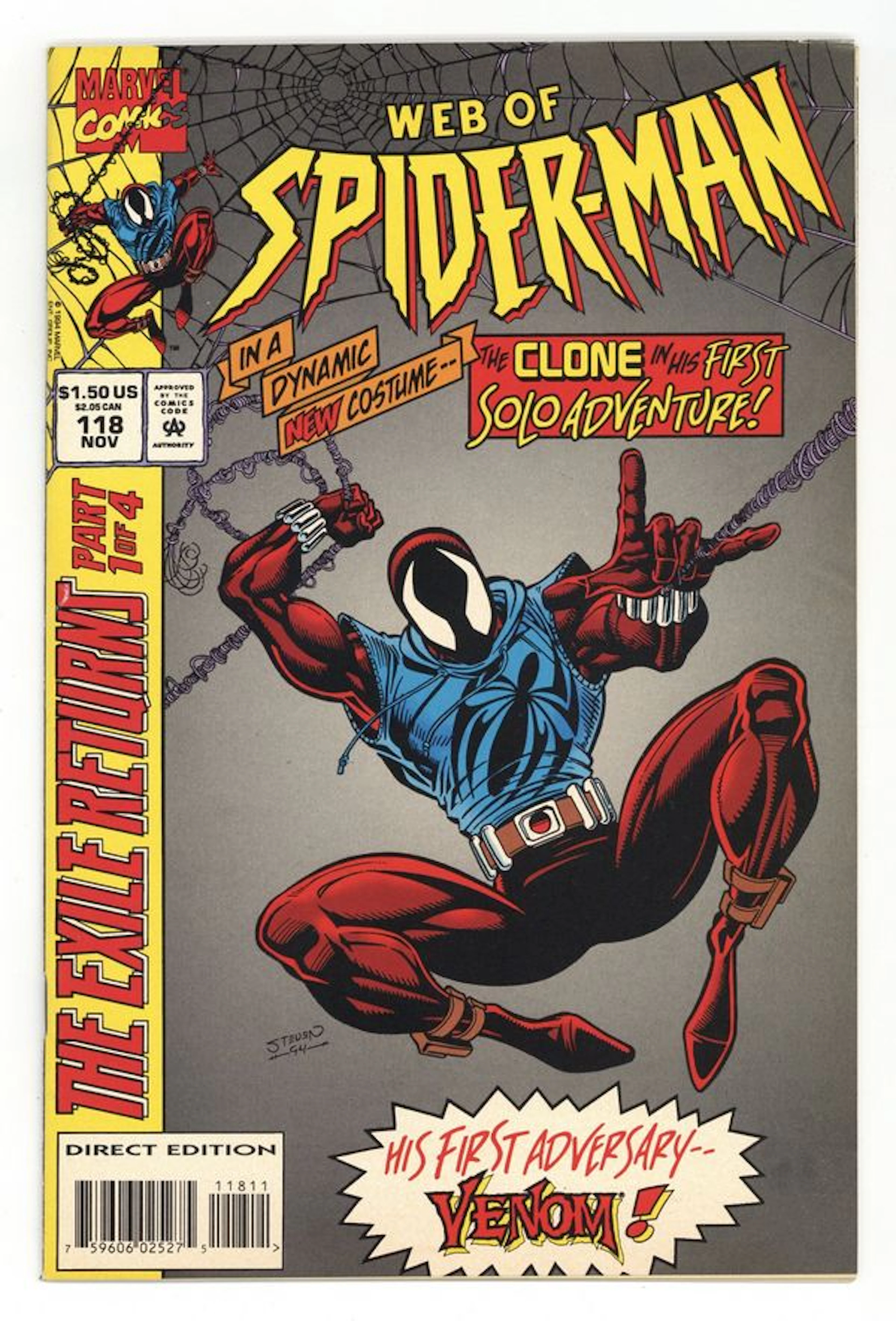 Web of Spider-Man (1985 1st Series) 118D VF- 7.5
