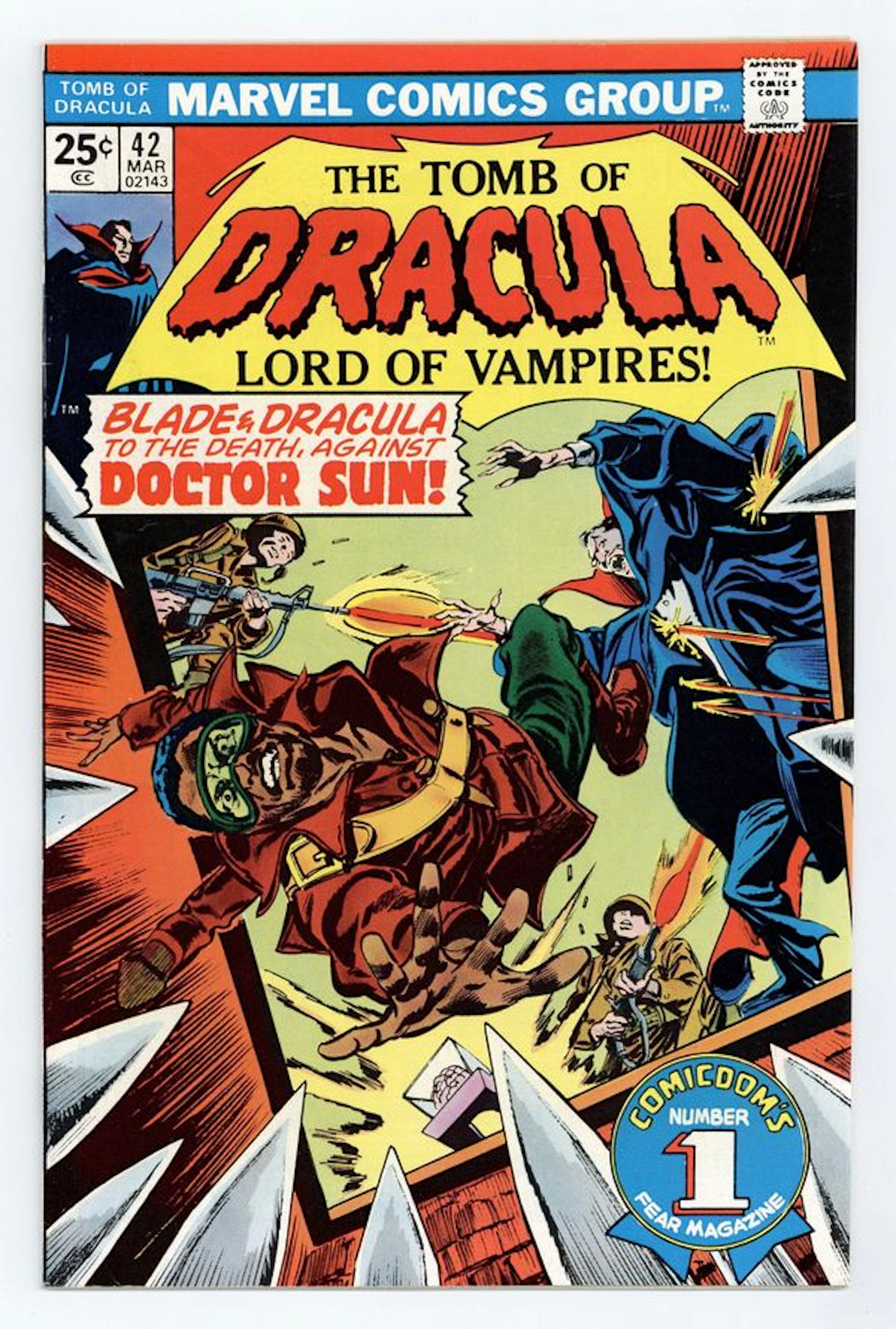 Tomb of Dracula (1972 1st Series) 42 FN/VF 7.0
