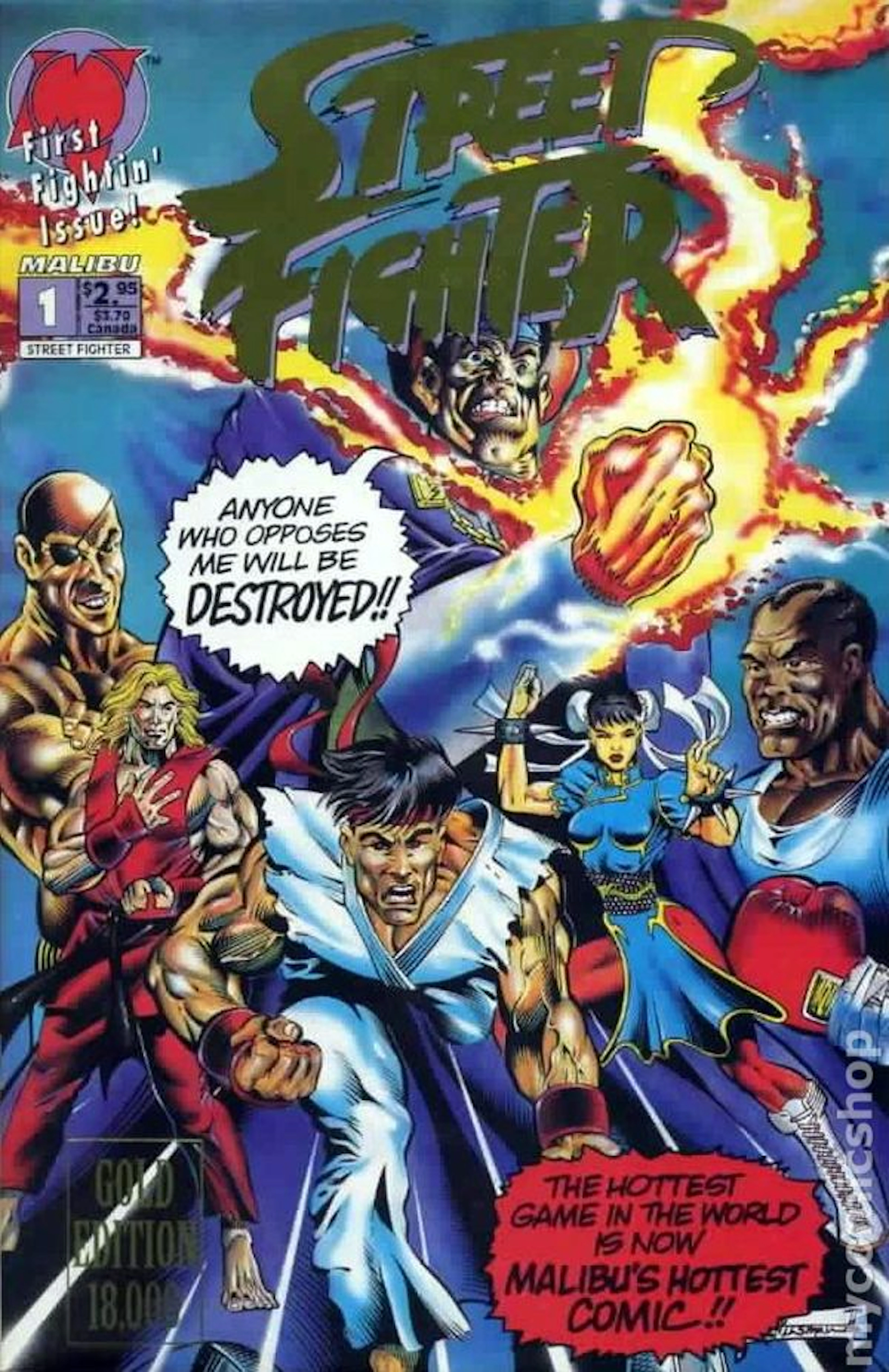Street Fighter (1993 Malibu) 1GOLD VF