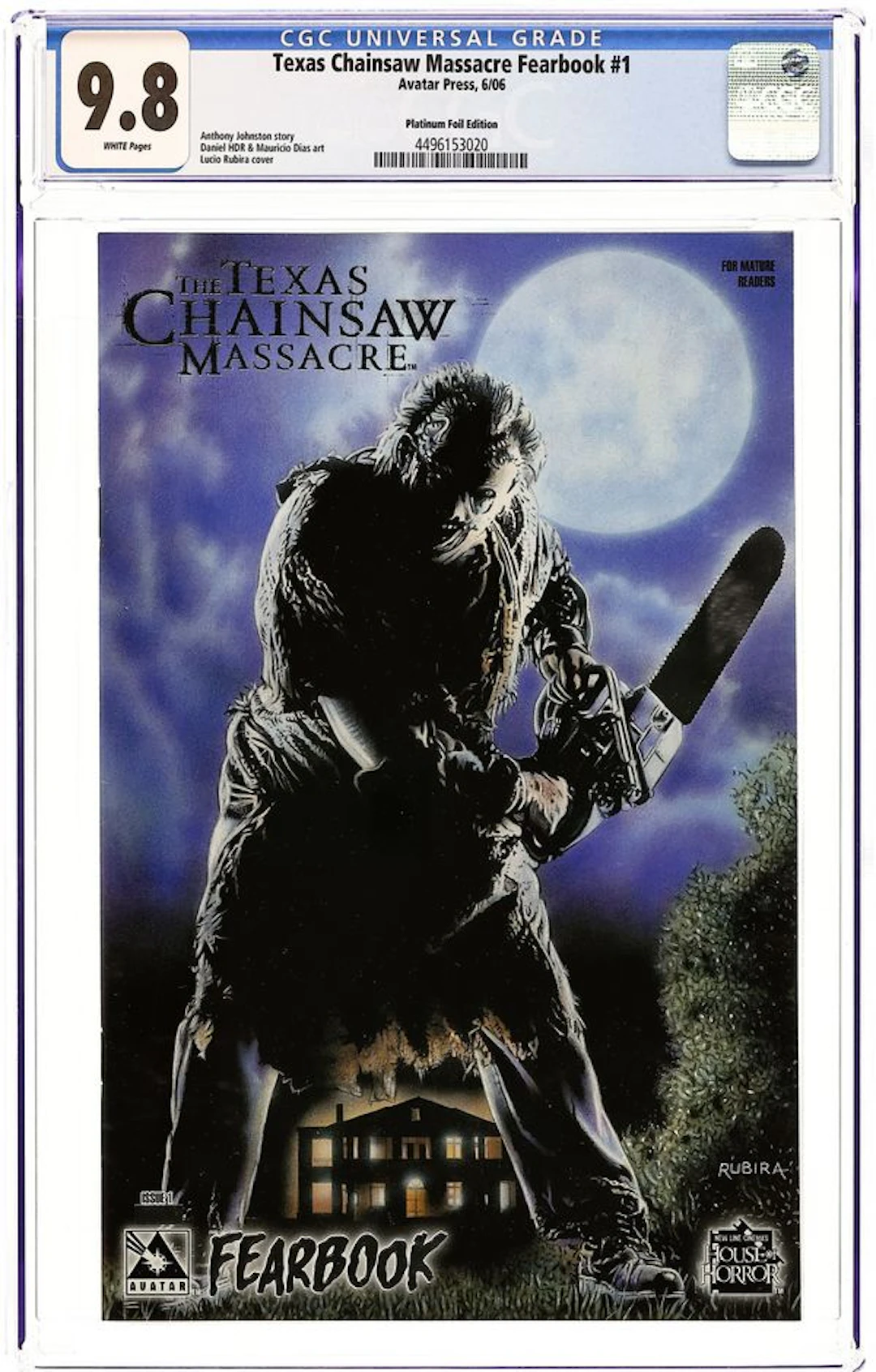Texas Chainsaw Massacre Fearbook (2006) 1B CGC 9.8