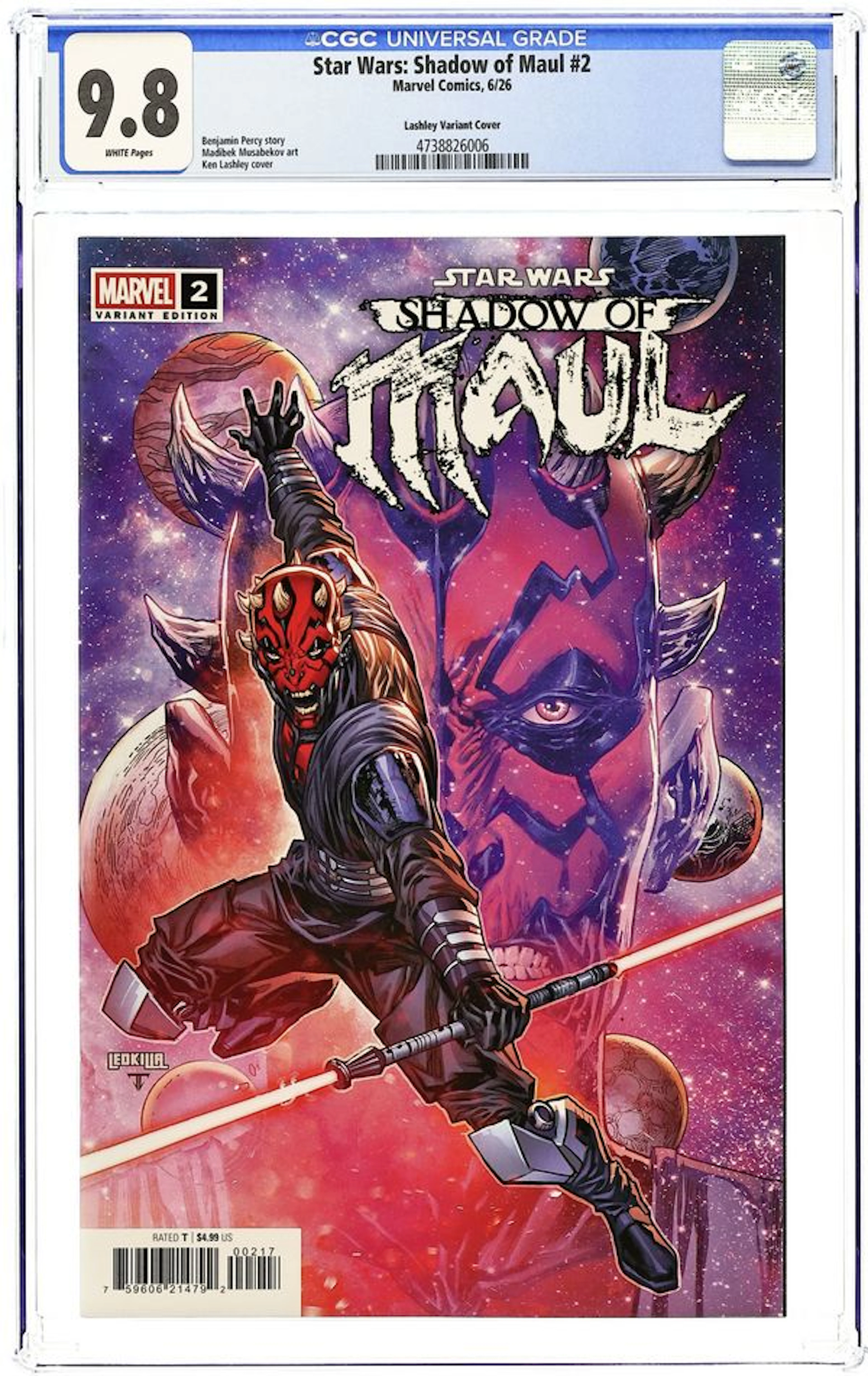 Star Wars Shadow of Maul (2026 Marvel) 2E CGC 9.8
