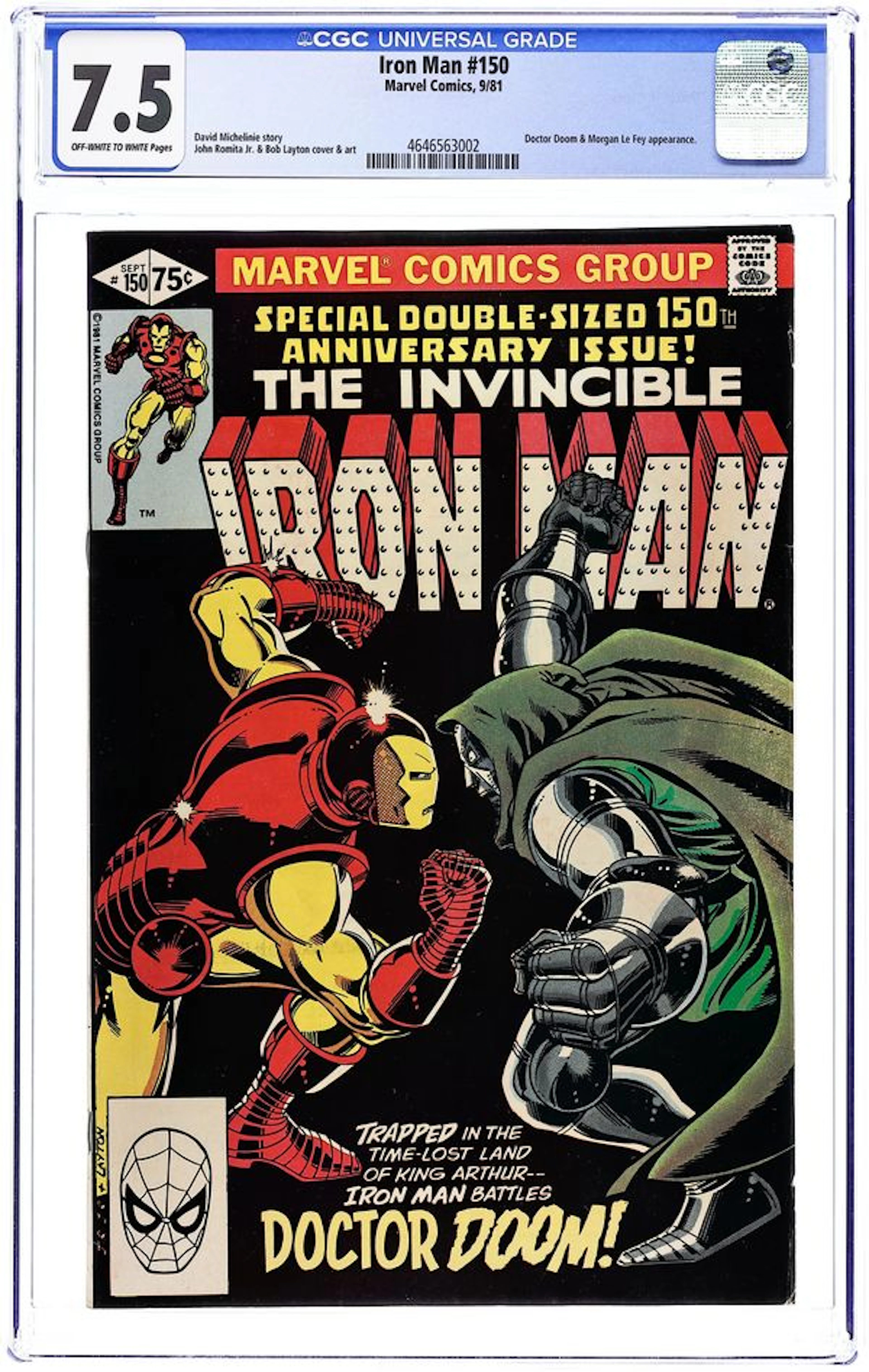 Iron Man (1968 1st Series) 150 CGC 7.5