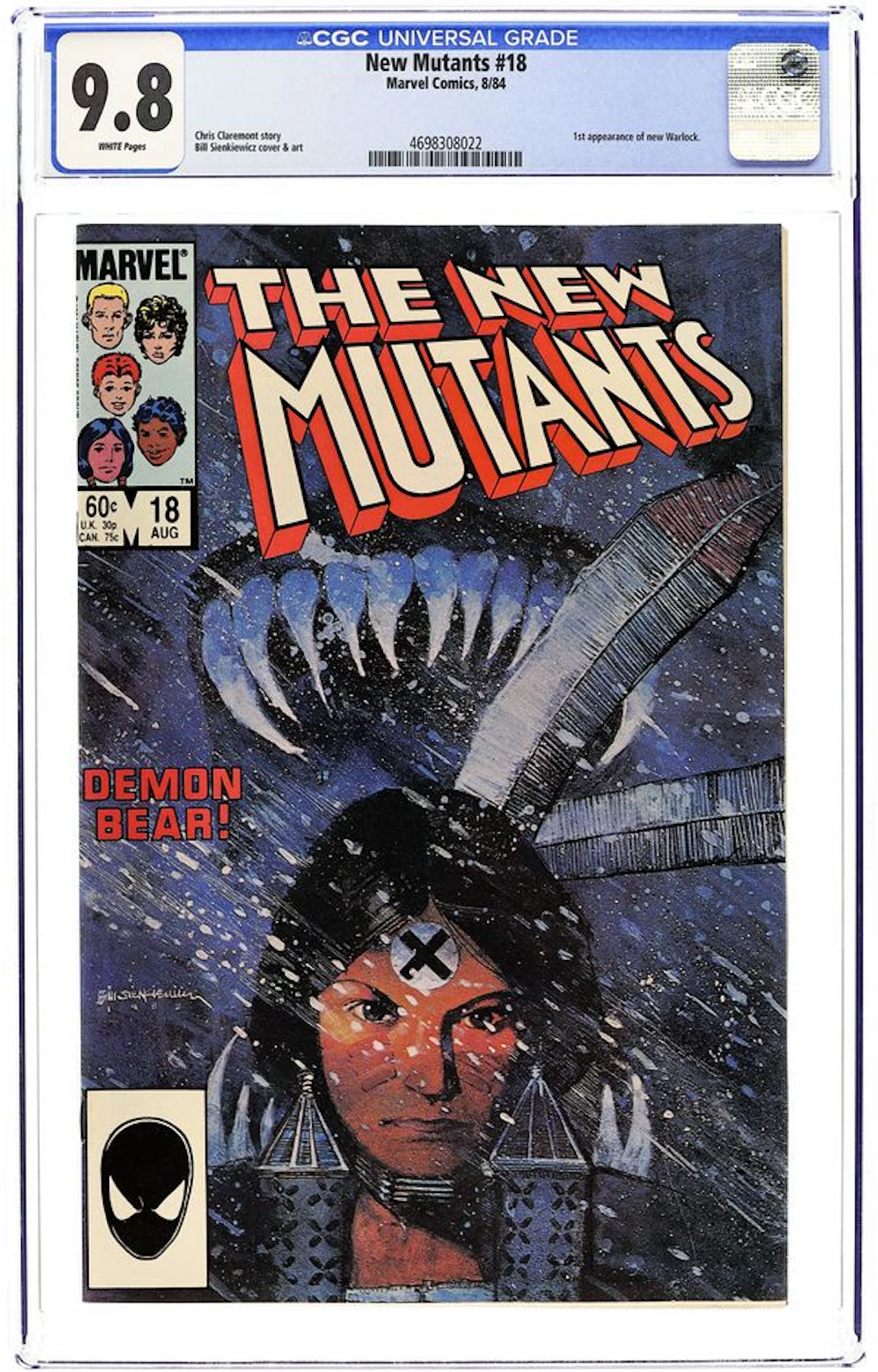 New Mutants (1983 1st Series) 18D CGC 9.8