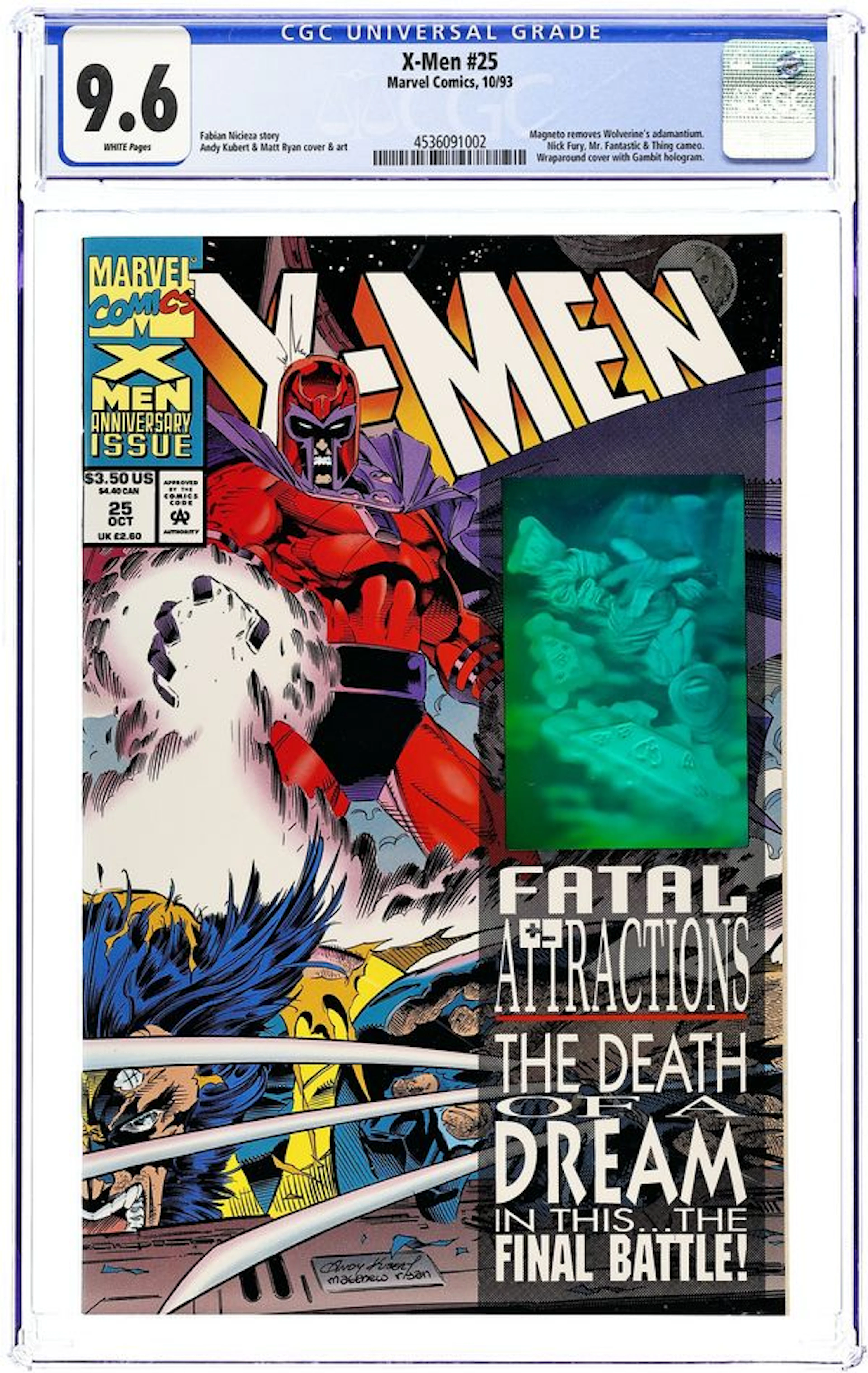 X-Men (1991 1st Series) 25A.D CGC 9.6