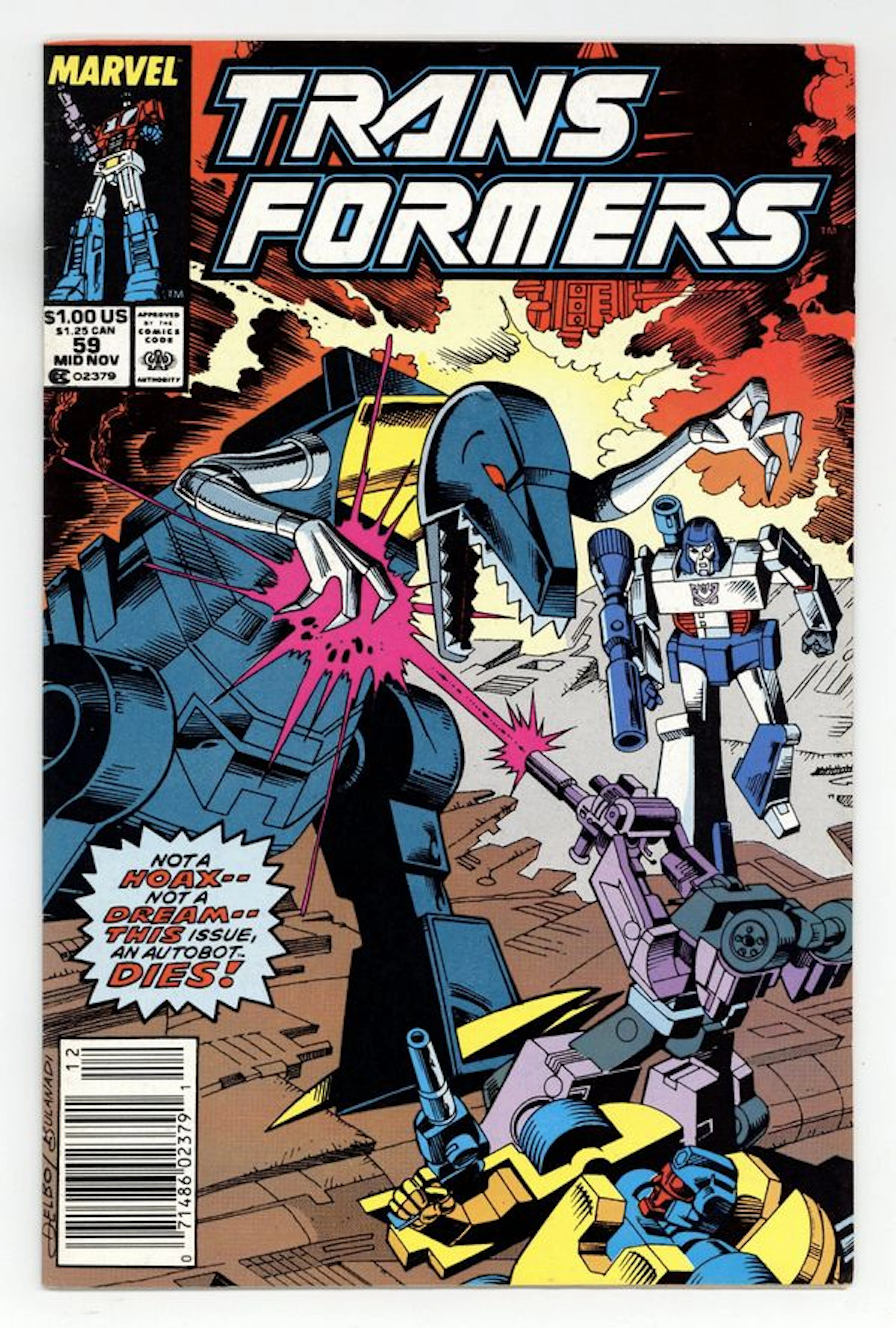 Transformers (1984 Marvel) 59 FN/VF 7.0