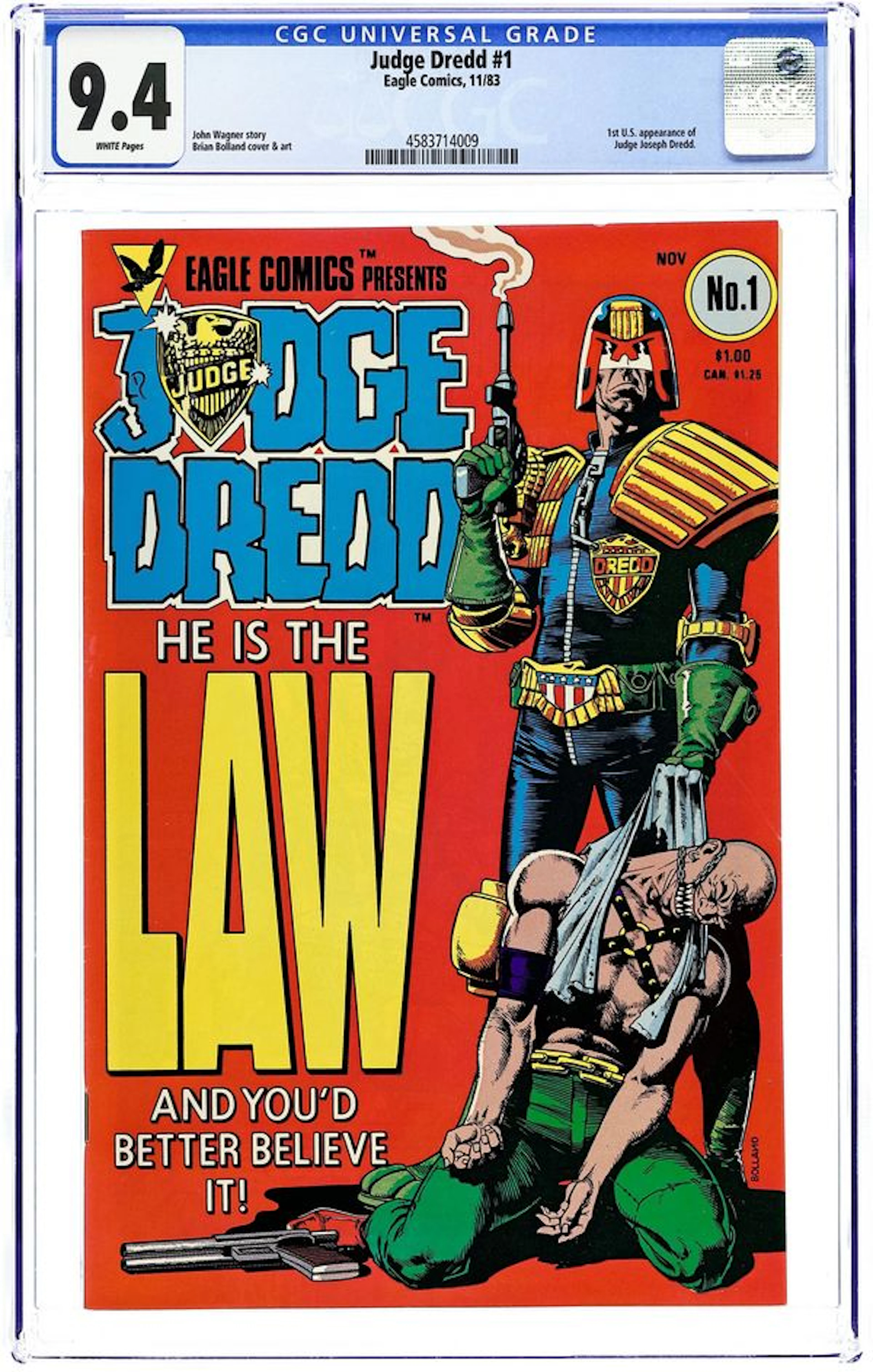 Judge Dredd (1983 Eagle/Quality) 1 CGC 9.4