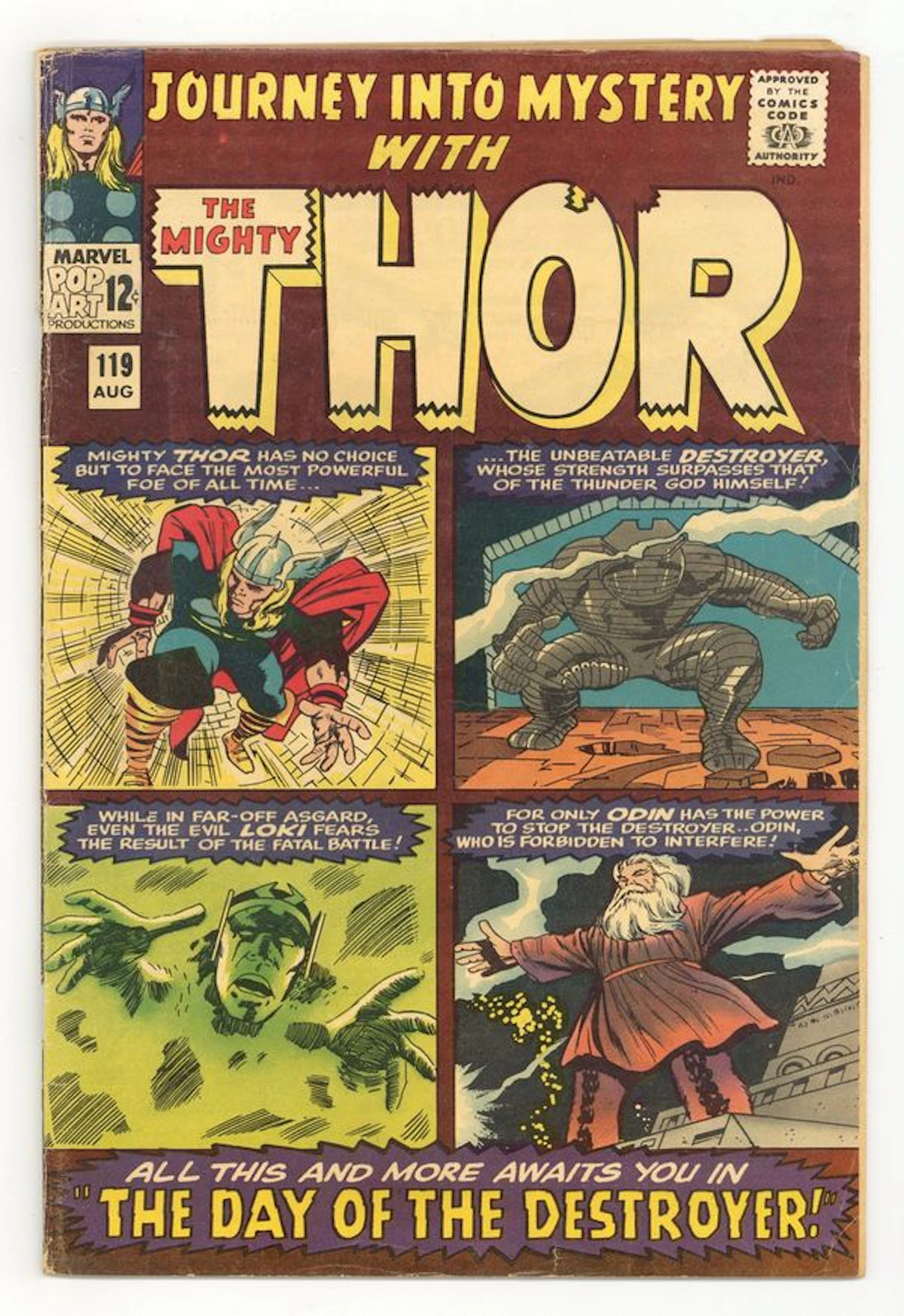 Thor (1962 Marvel 1st Series Journey Into Mystery) 119 GD/VG 3.0