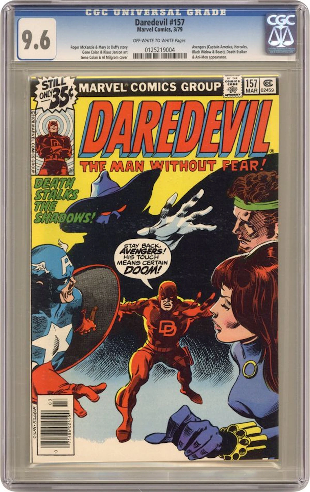 Daredevil (1964 1st Series) 157 CGC 9.6