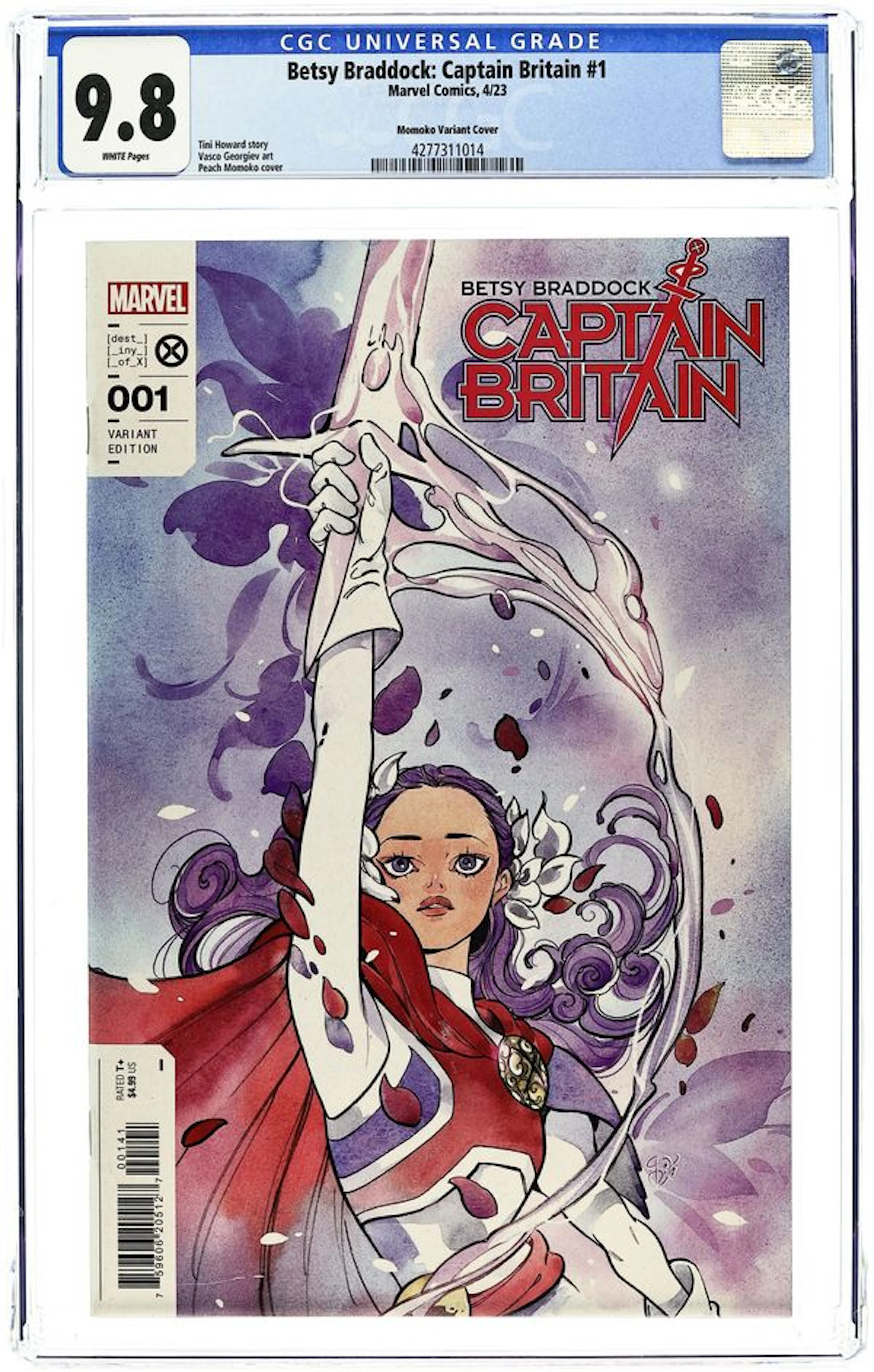 Betsy Braddock Captain Britain (2023 Marvel) 1D CGC 9.8
