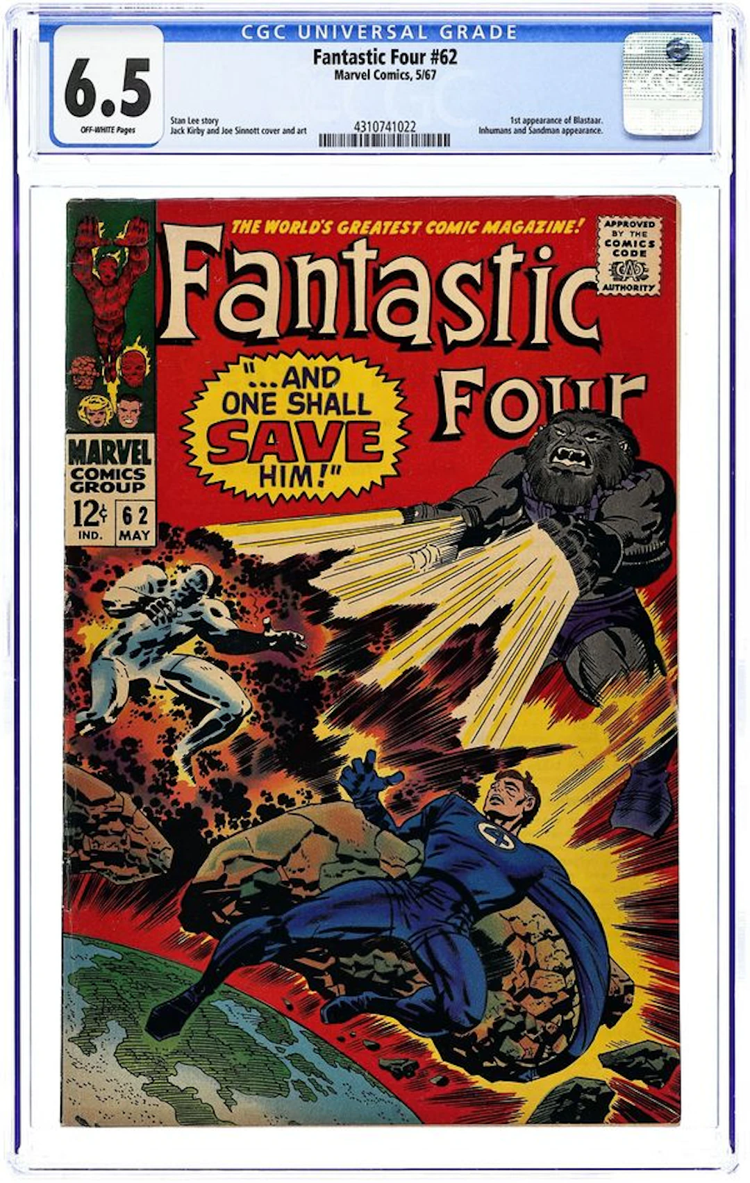 Fantastic Four (1961 1st Series) 62 CGC 6.5