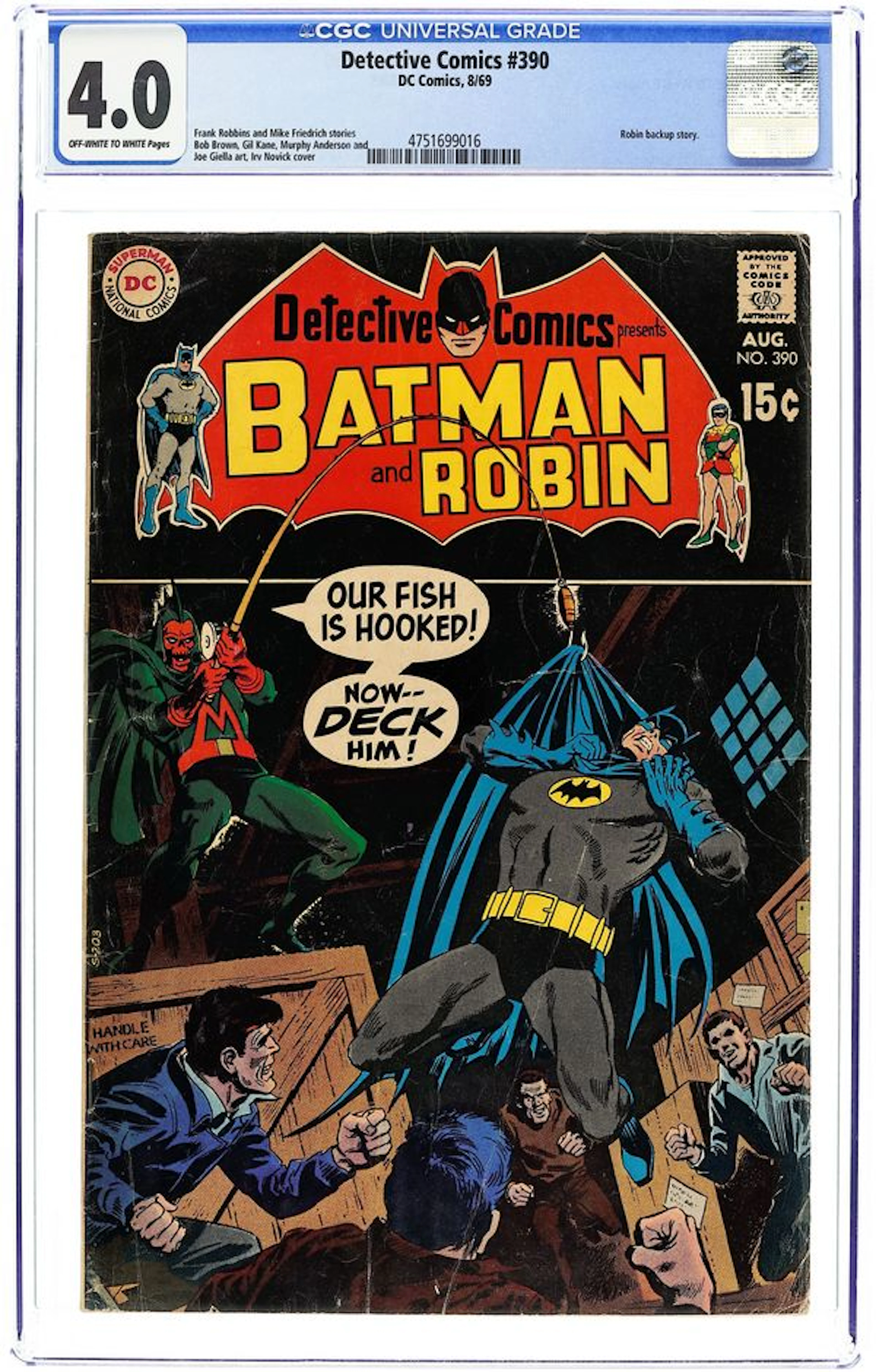 Detective Comics (1937 1st Series) 390 CGC 4.0