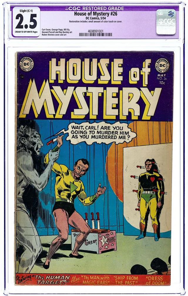 House of Mystery (1951-1983 1st Series) 26 CGC 2.5 Restored
