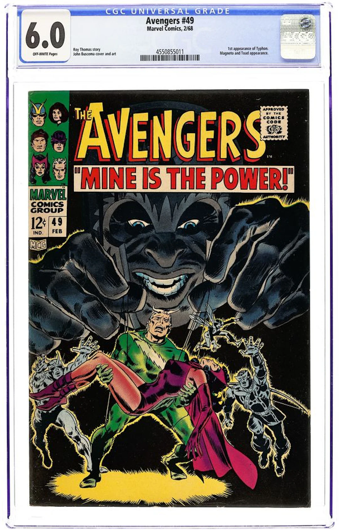 Avengers (1963 1st Series) 49 CGC 6.0