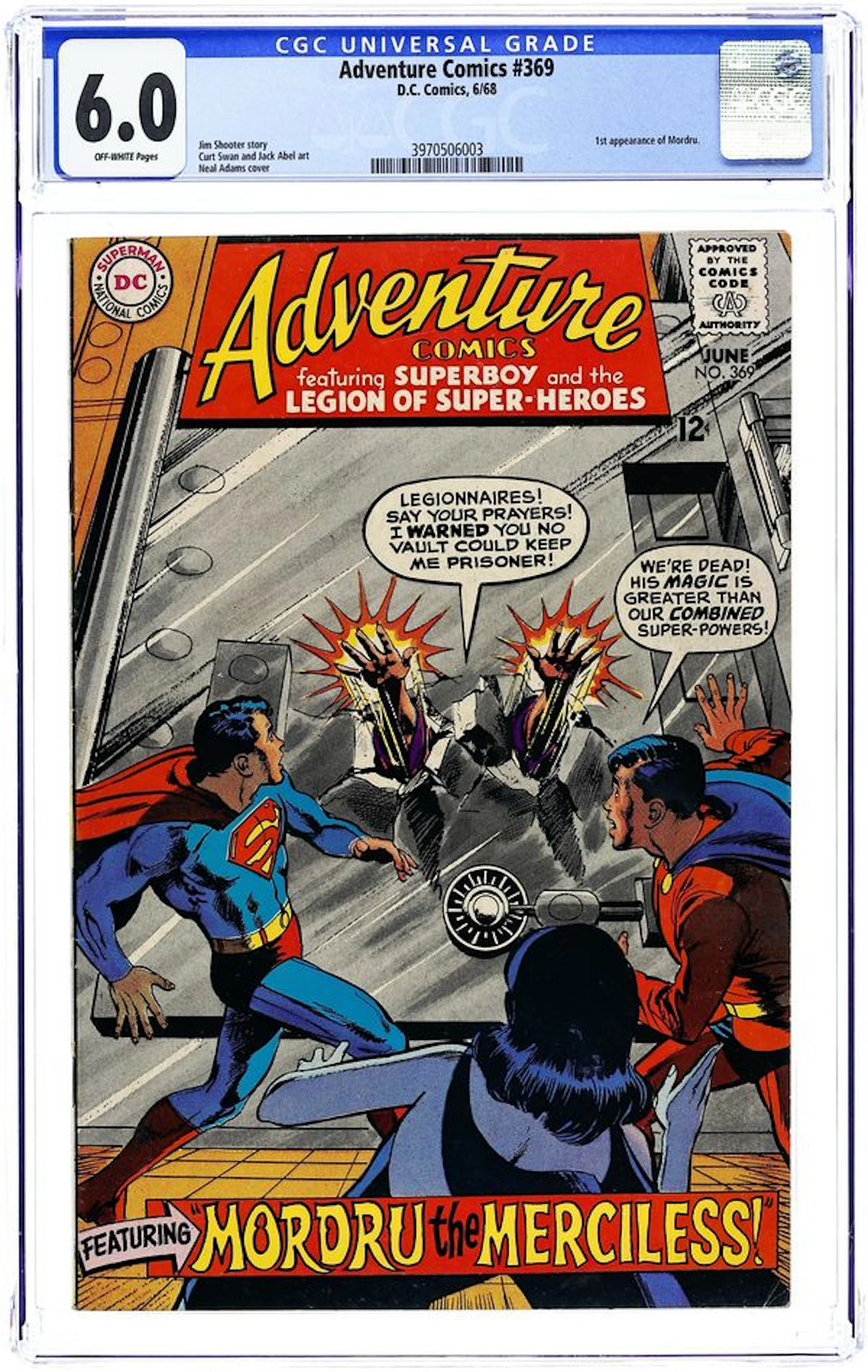 Adventure Comics (1938 1st Series) 369 CGC 6.0