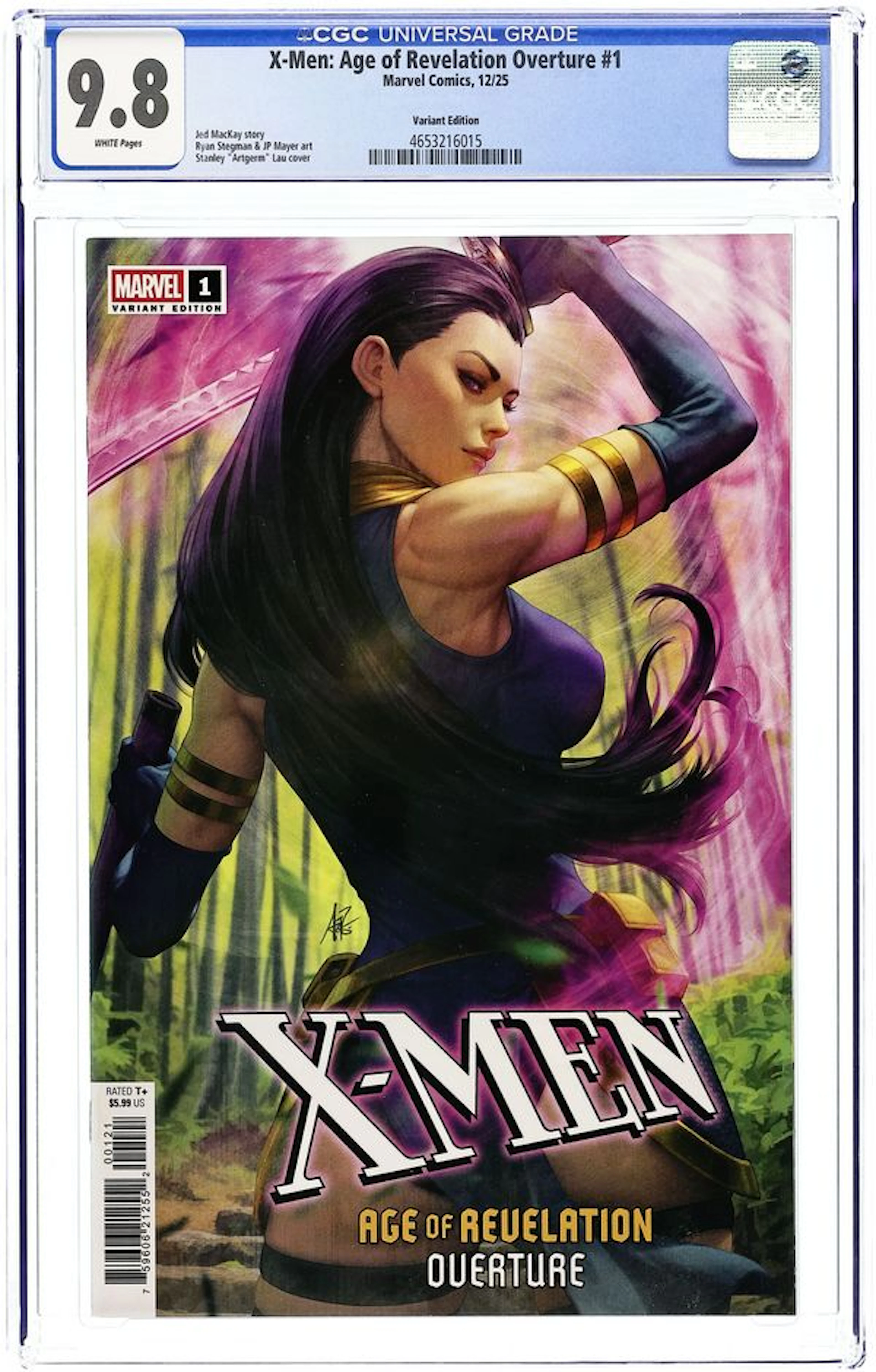 X-Men Age of Revelation Overture (2025 Marvel) 1B CGC 9.8