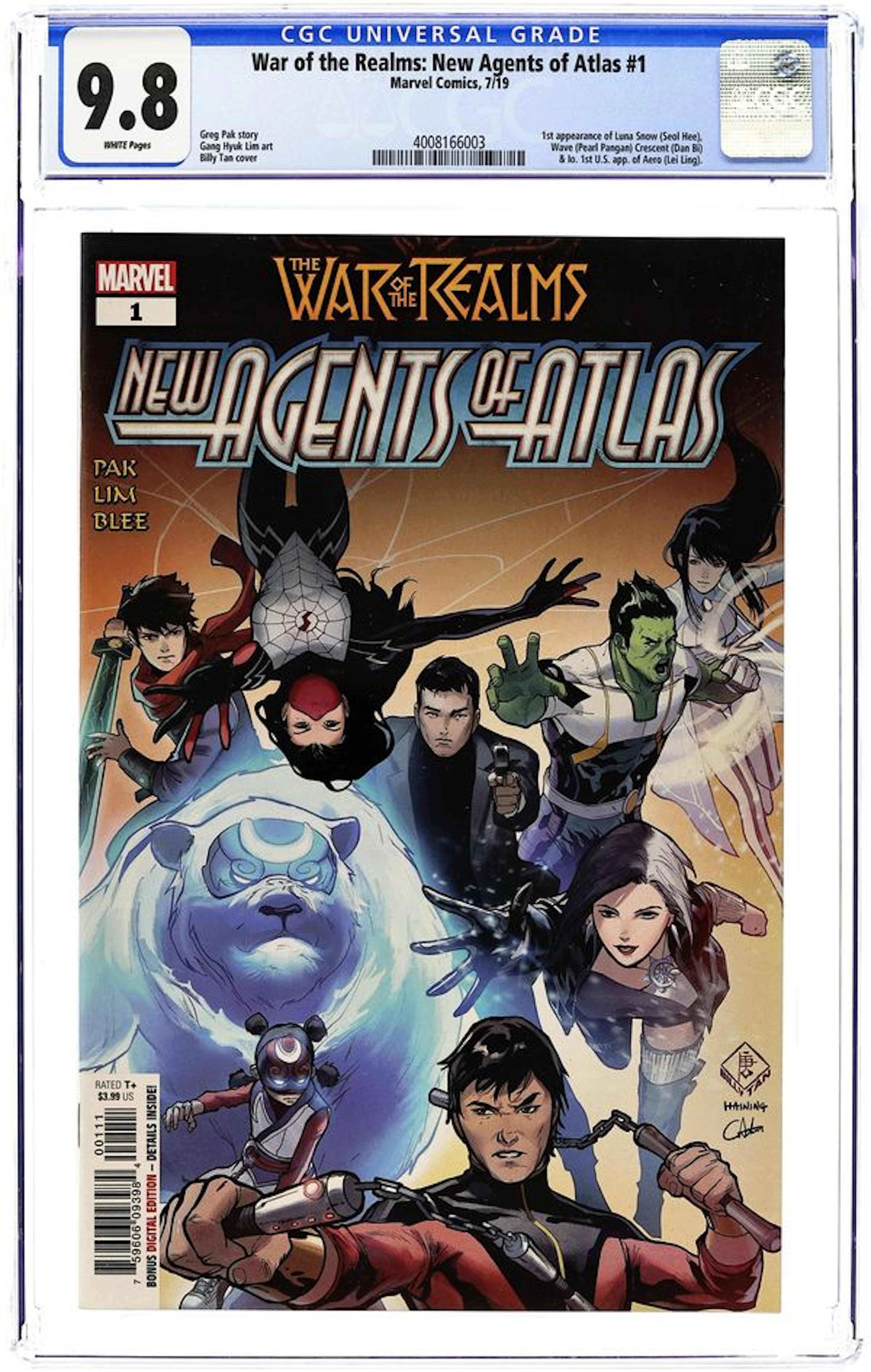War of the Realms New Agents of Atlas (2019 Marvel) 1A CGC 9.8