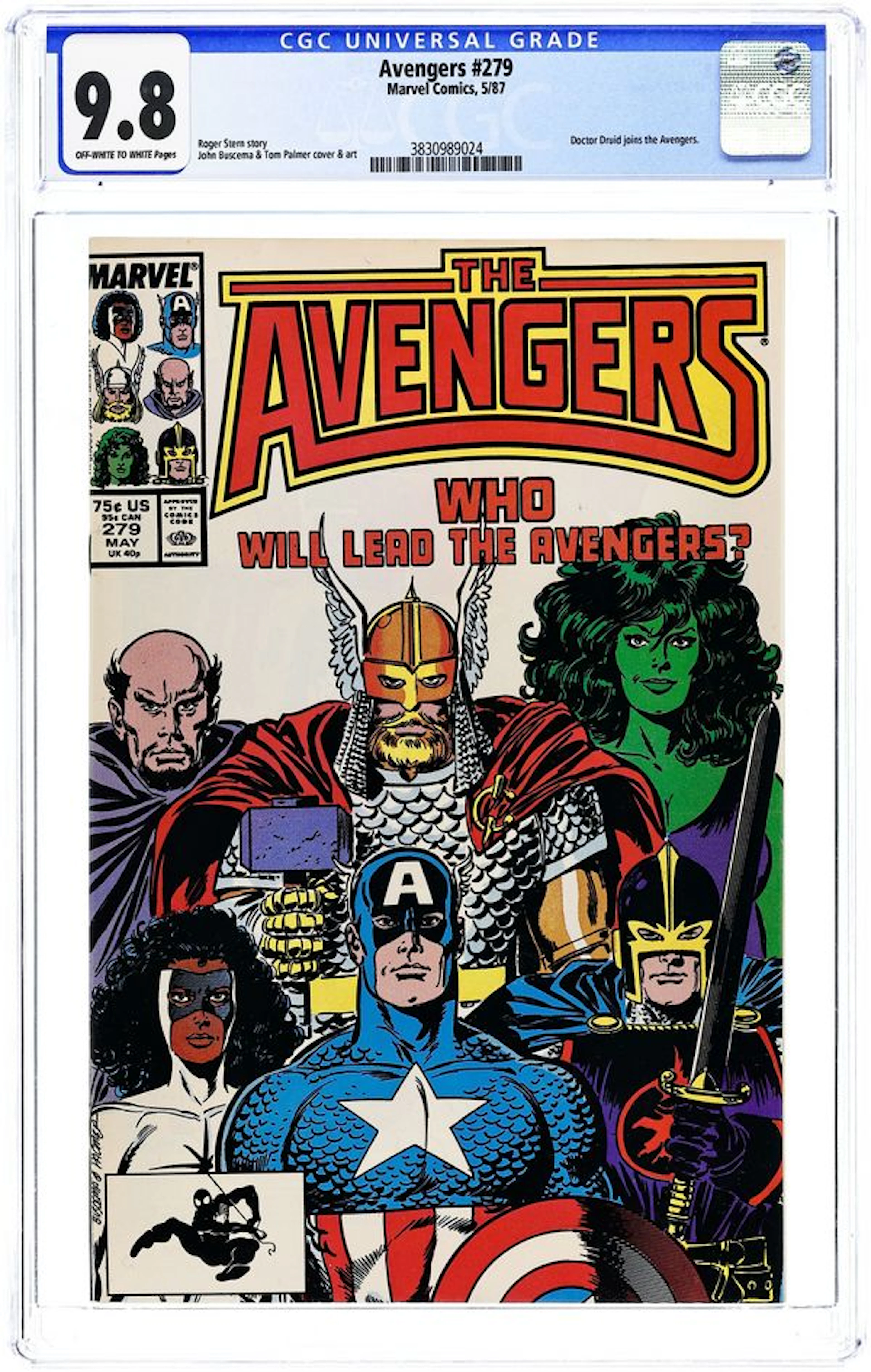 Avengers (1963 1st Series) 279 CGC 9.8