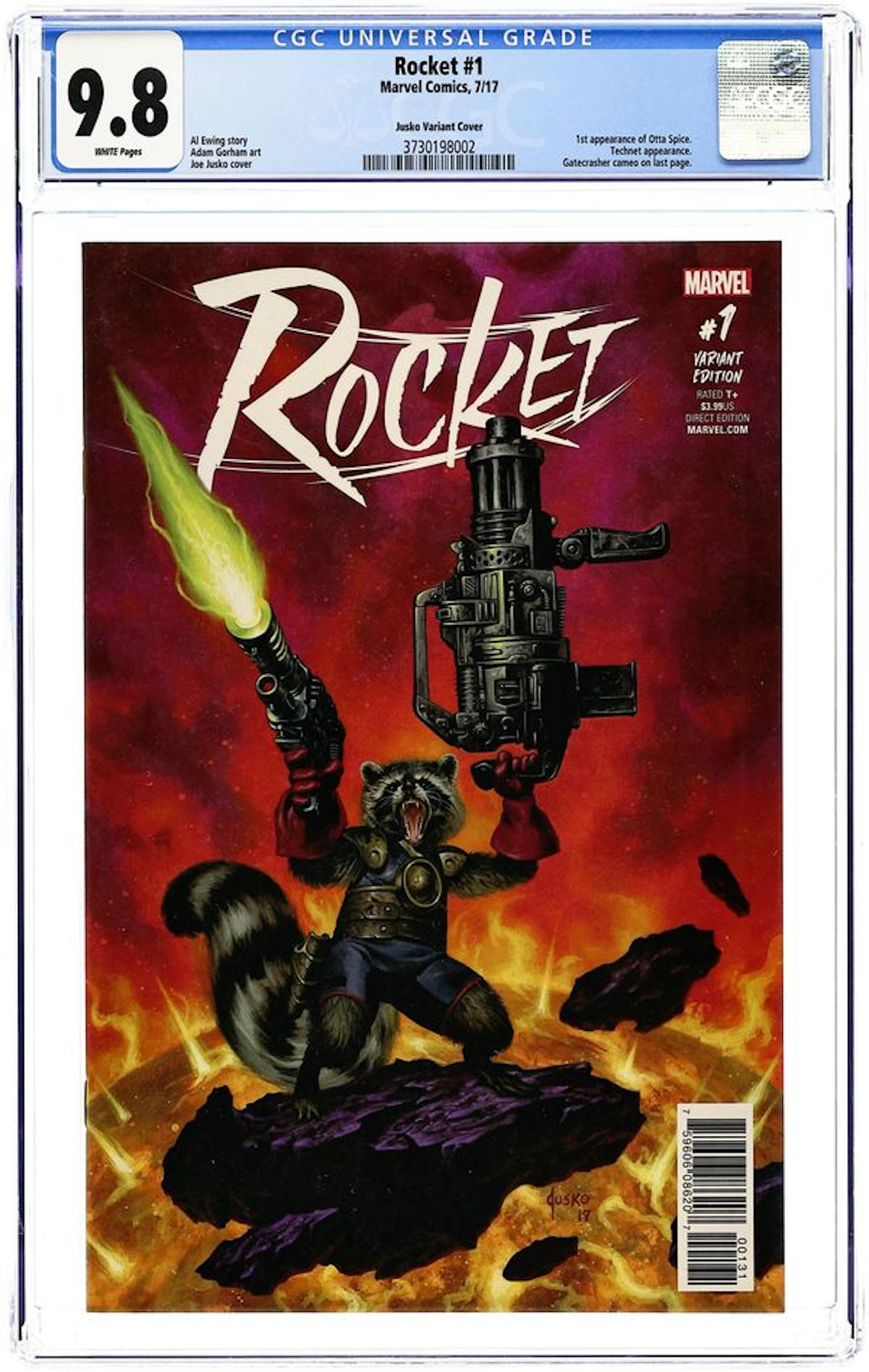 Rocket (2017 Marvel) 1C CGC 9.8