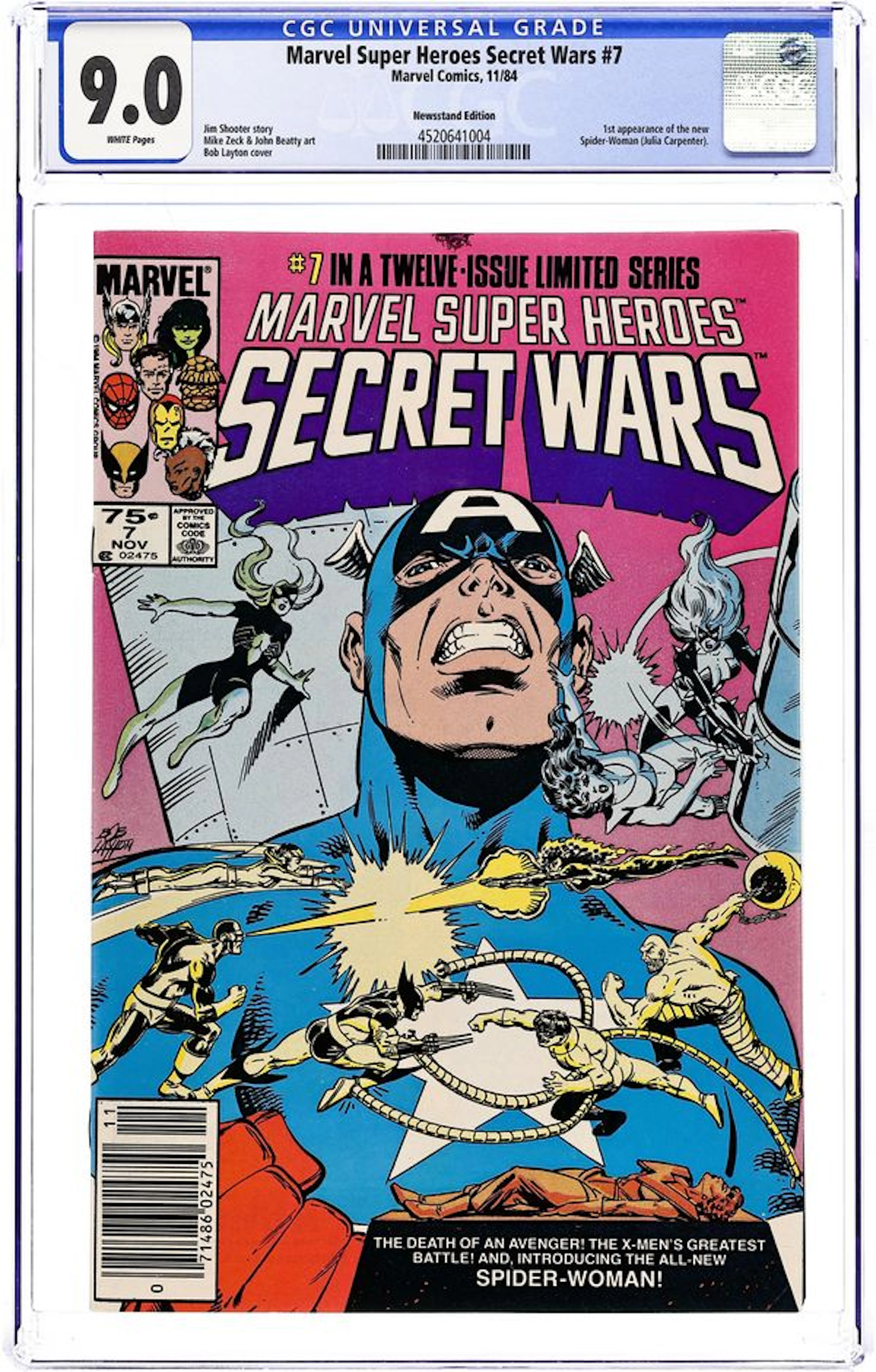 Marvel Super Heroes Secret Wars (1984) 7N CGC 9.0