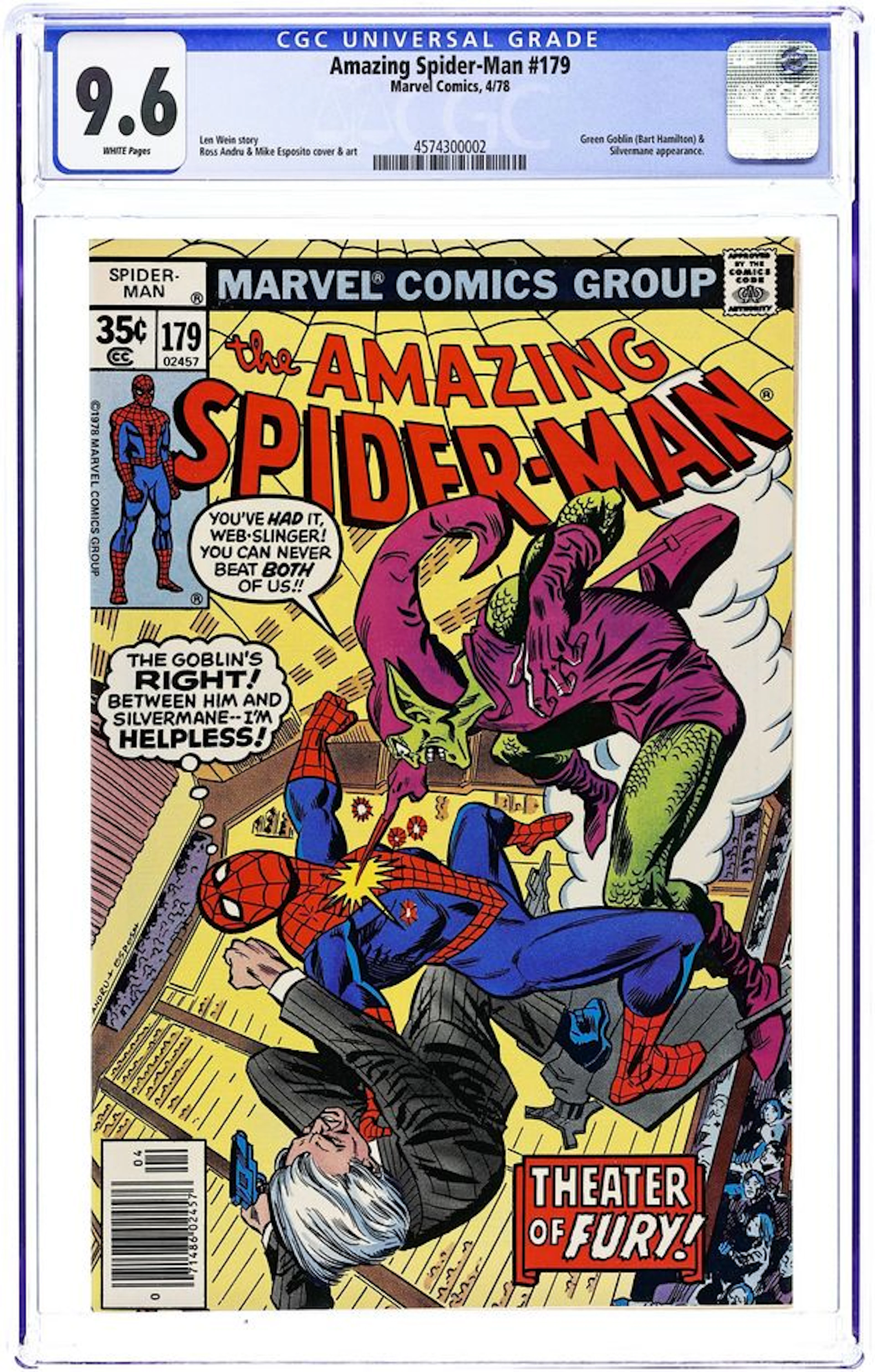 Amazing Spider-Man (1963 1st Series) 179 CGC 9.6