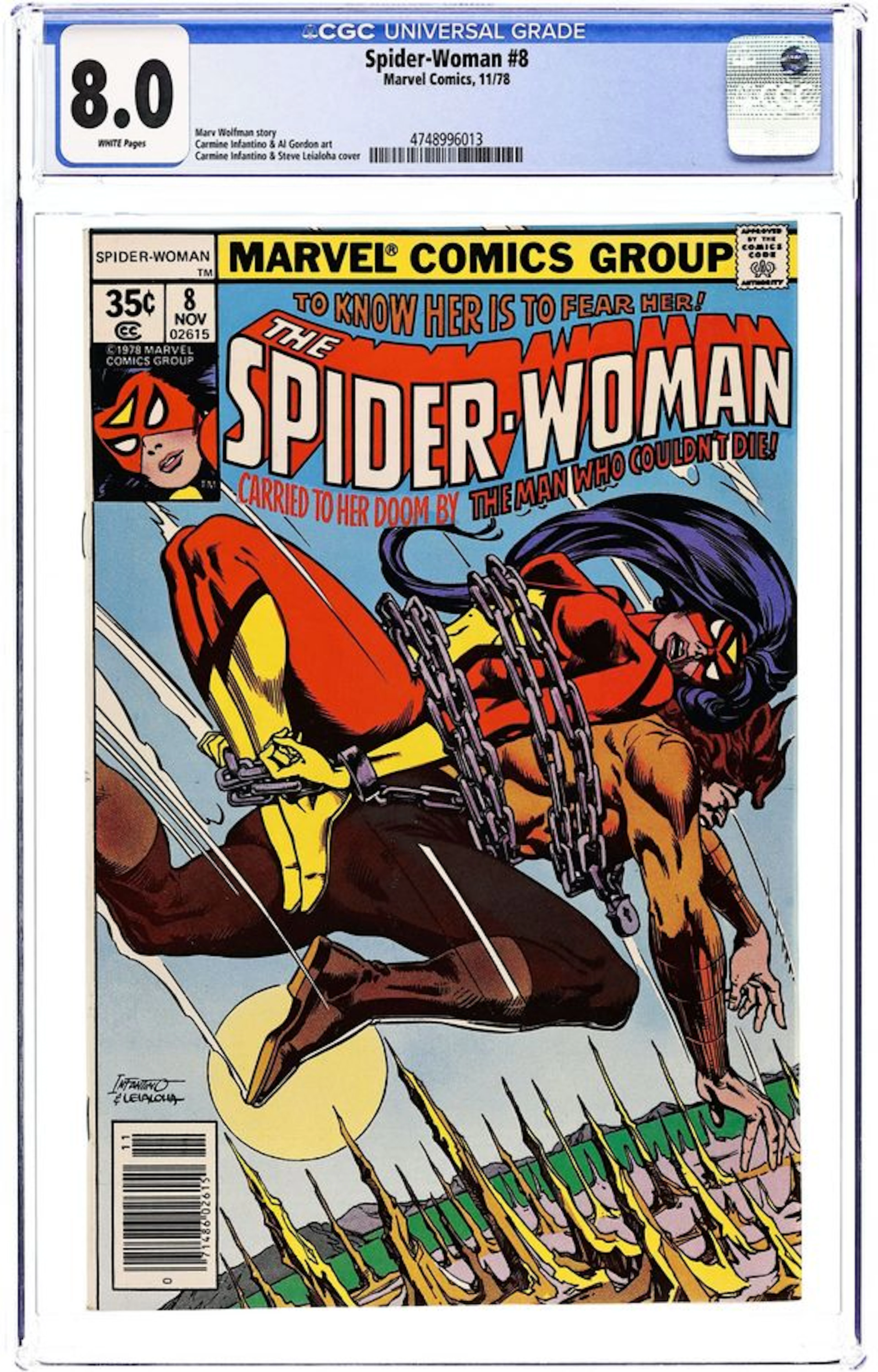 Spider-Woman (1978 Marvel 1st Series) 8 CGC 8.0
