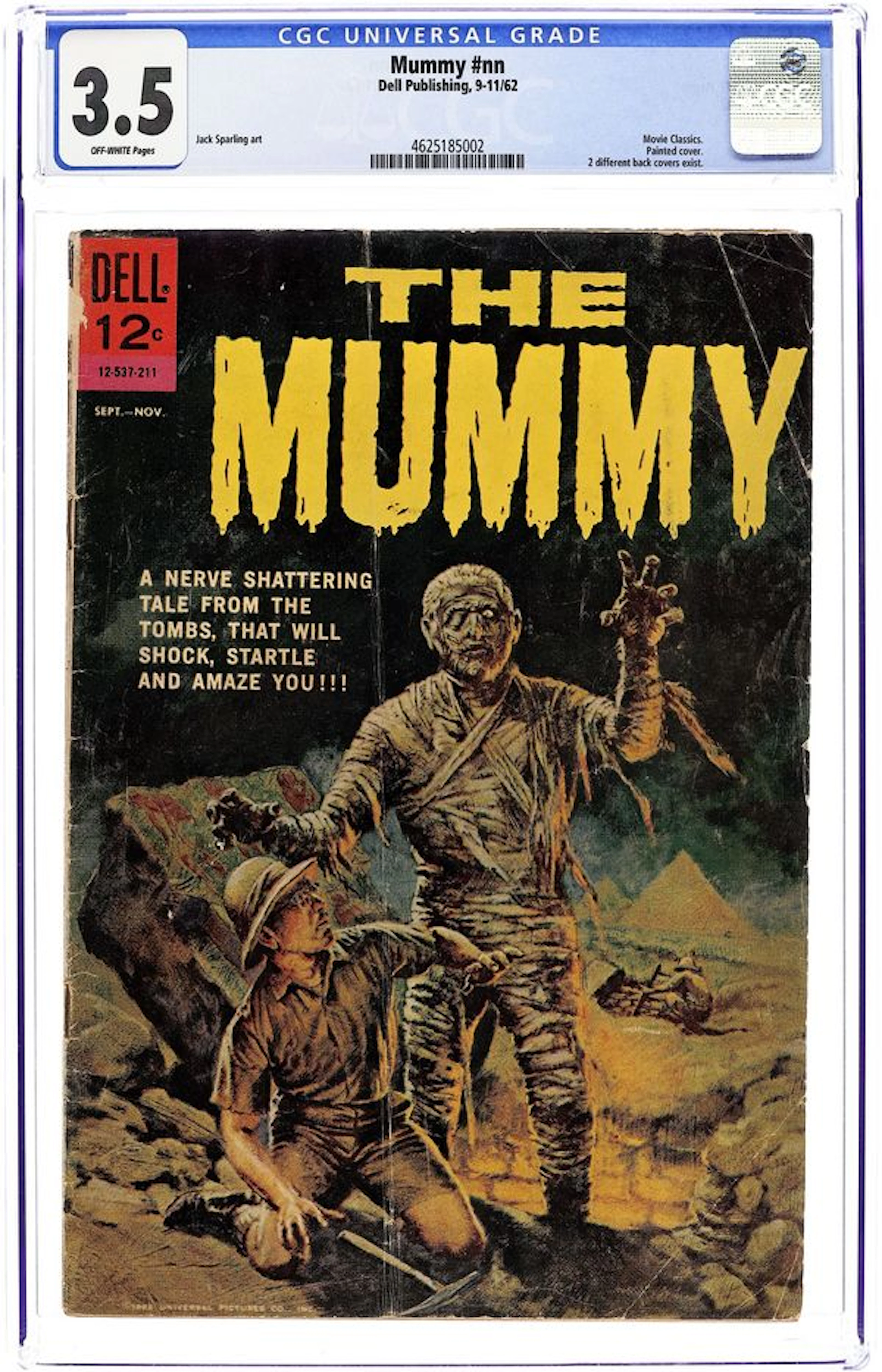Mummy (1962 Dell) Movie Classics 211 CGC 3.5