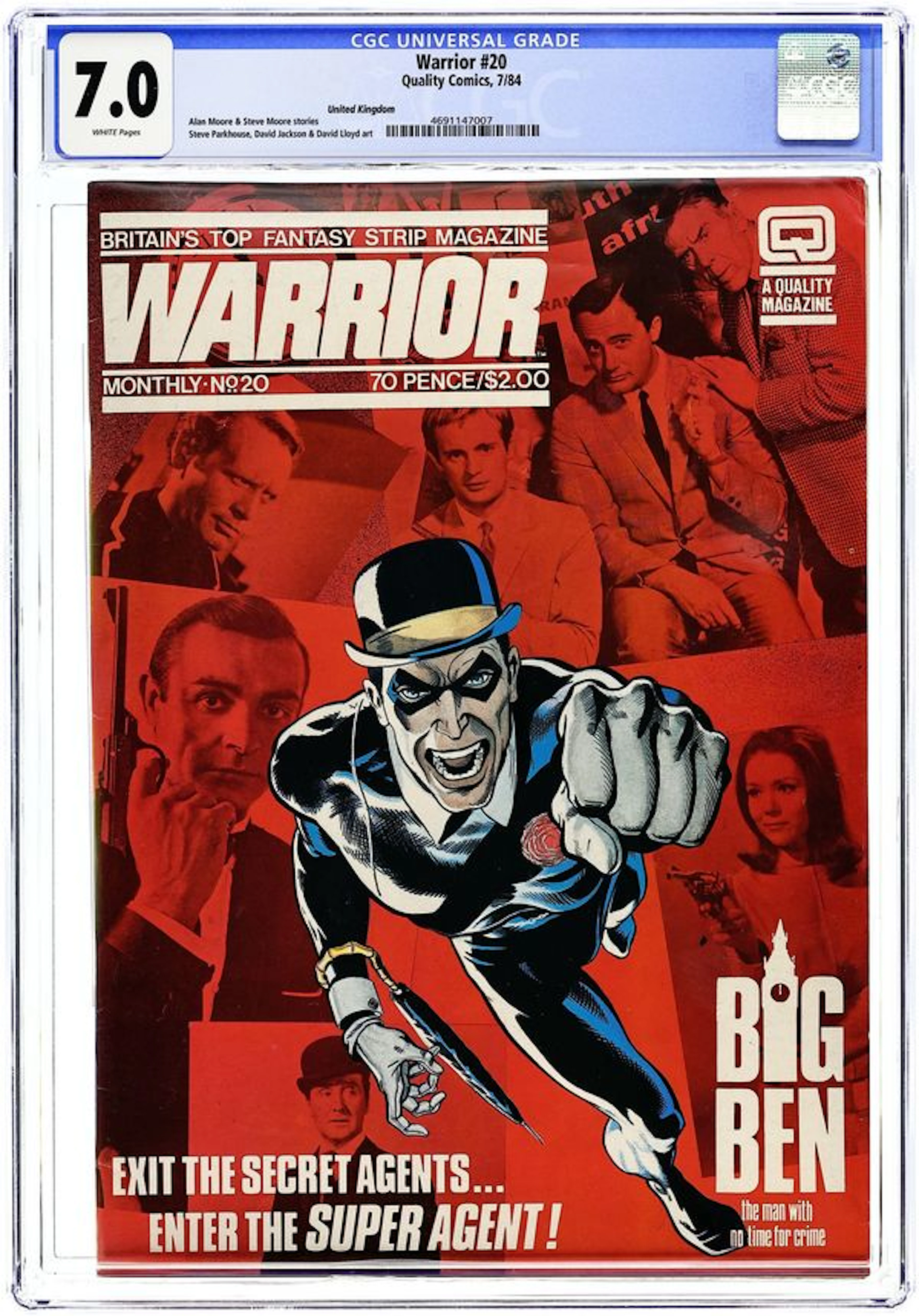 Warrior (UK 1982 Quality) 20 CGC 7.0